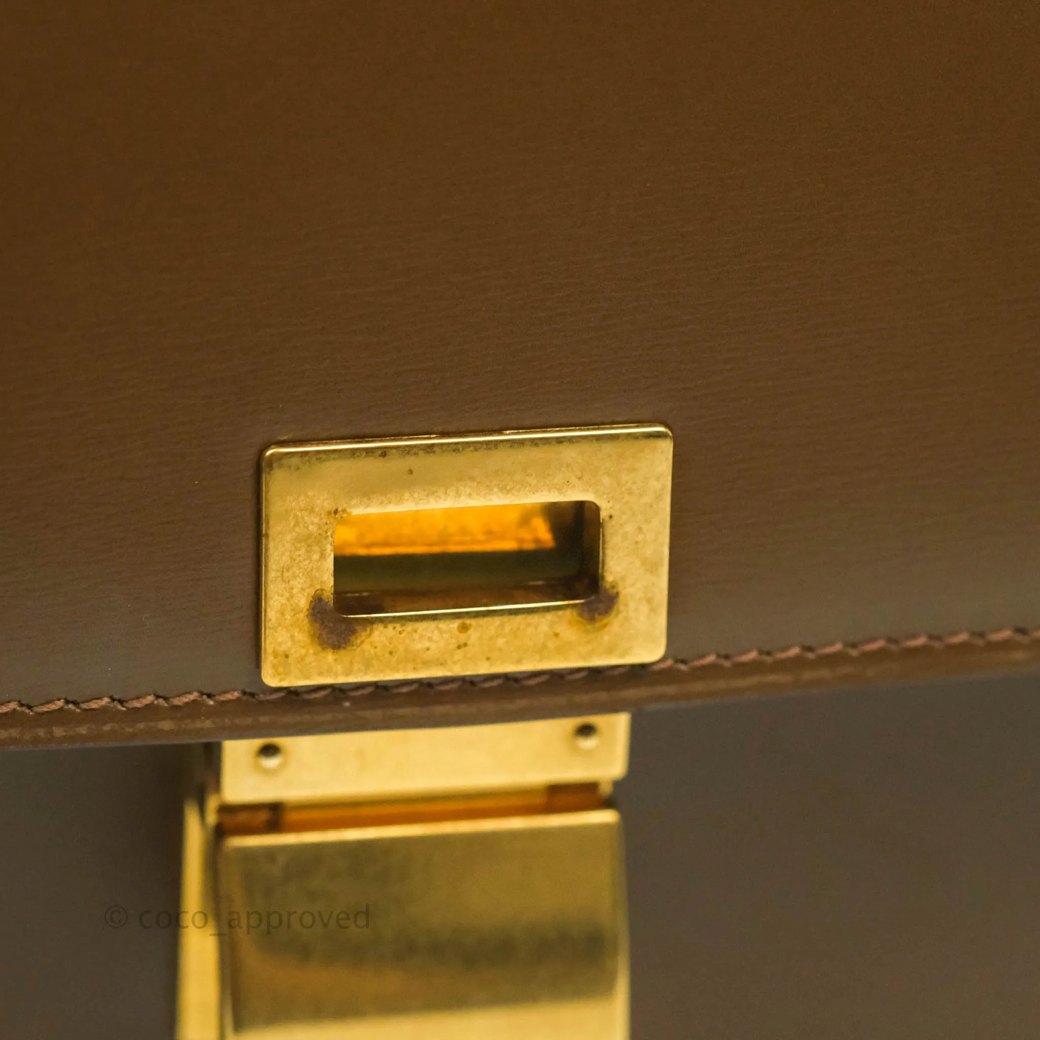 Celine Medium Classic Box Flap Caramel Calfskin