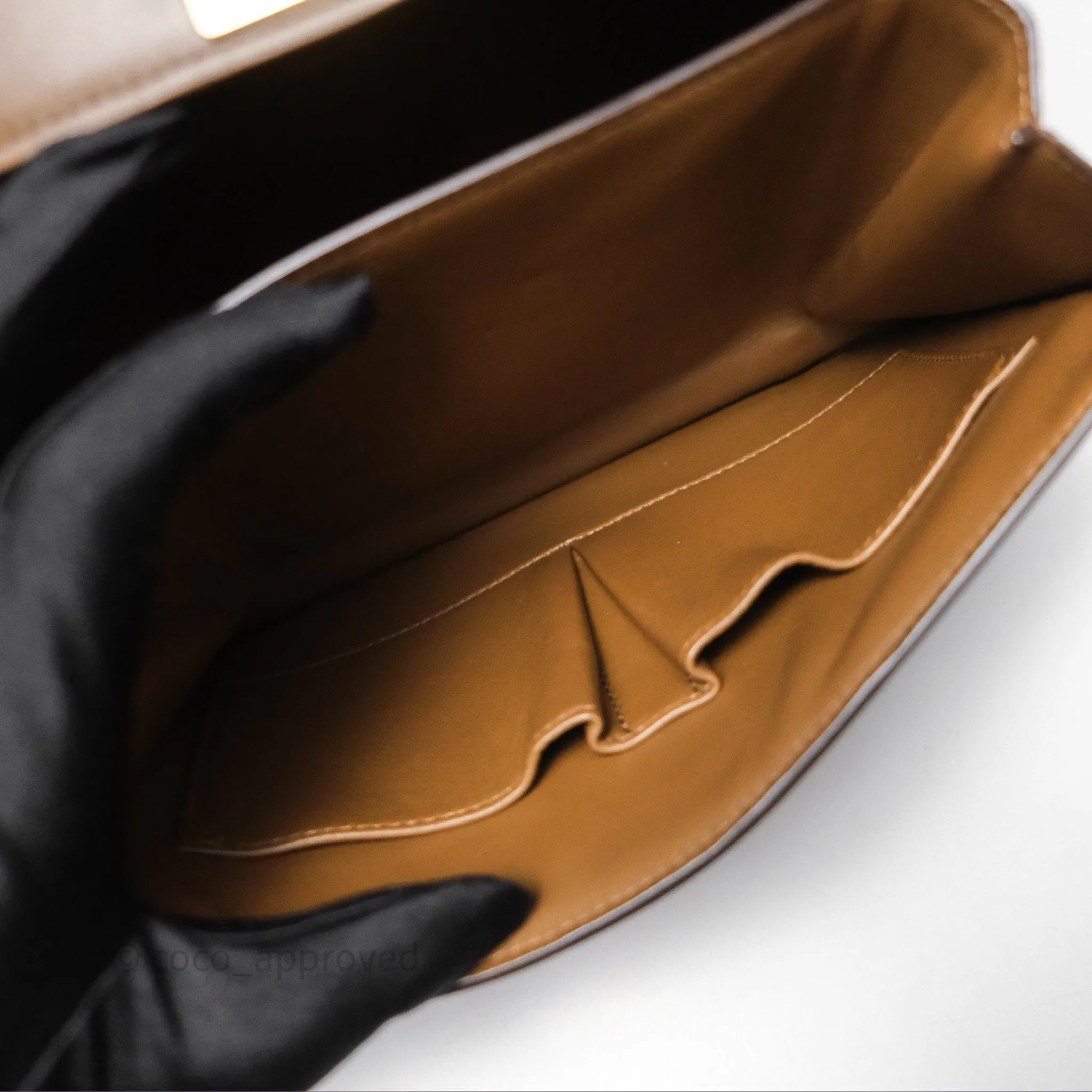 Celine Medium Classic Box Flap Caramel Calfskin