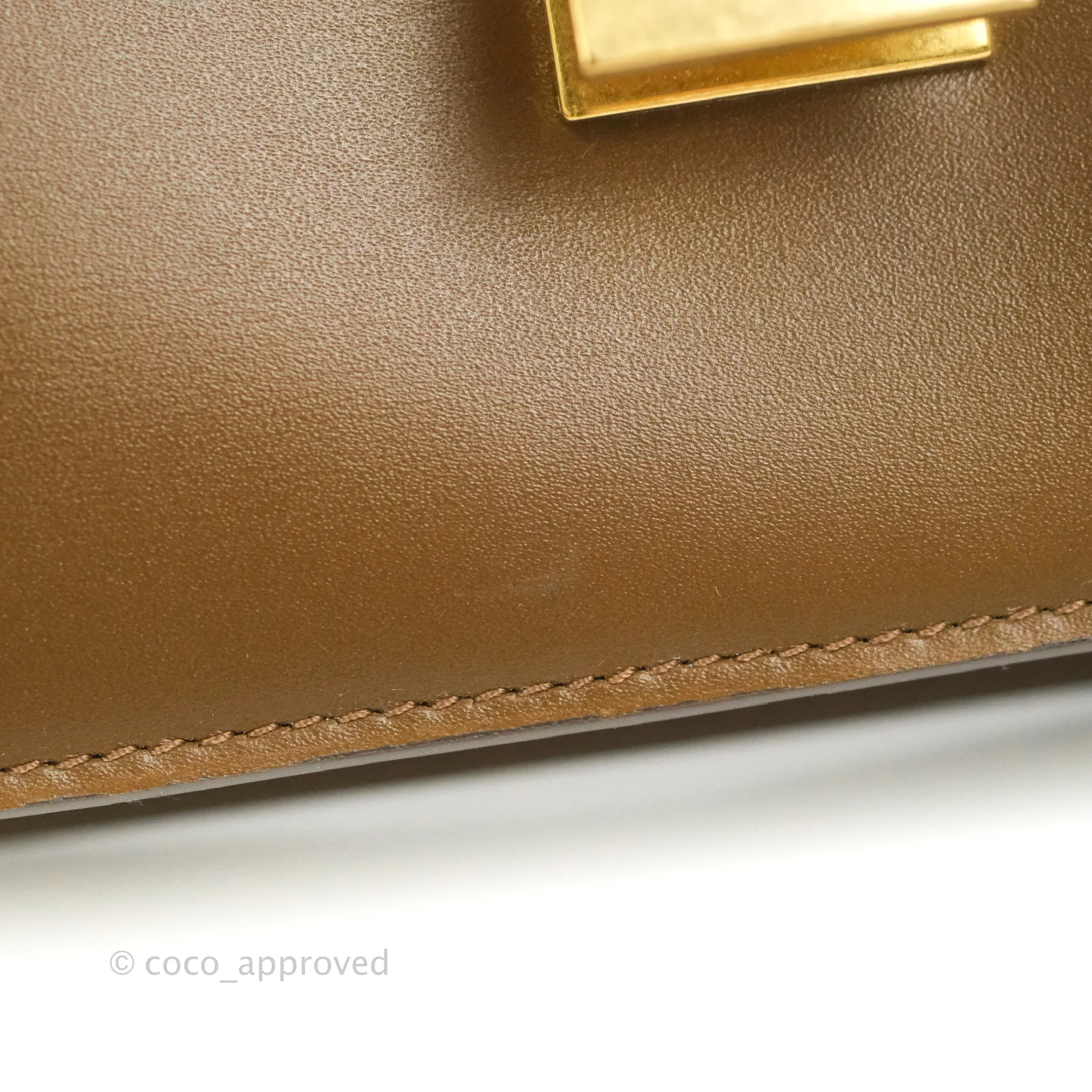 Celine Medium Classic Box Flap Caramel Calfskin