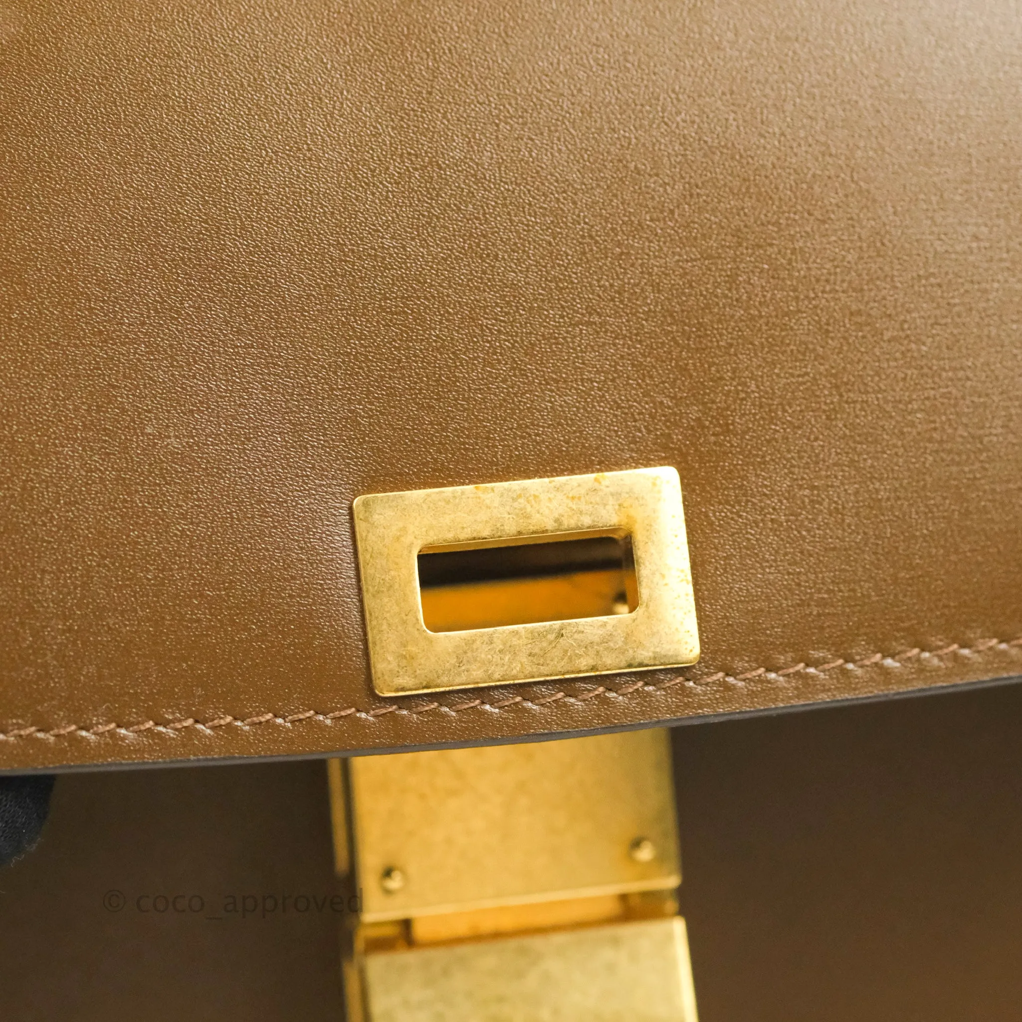 Celine Medium Classic Box Flap Caramel Calfskin