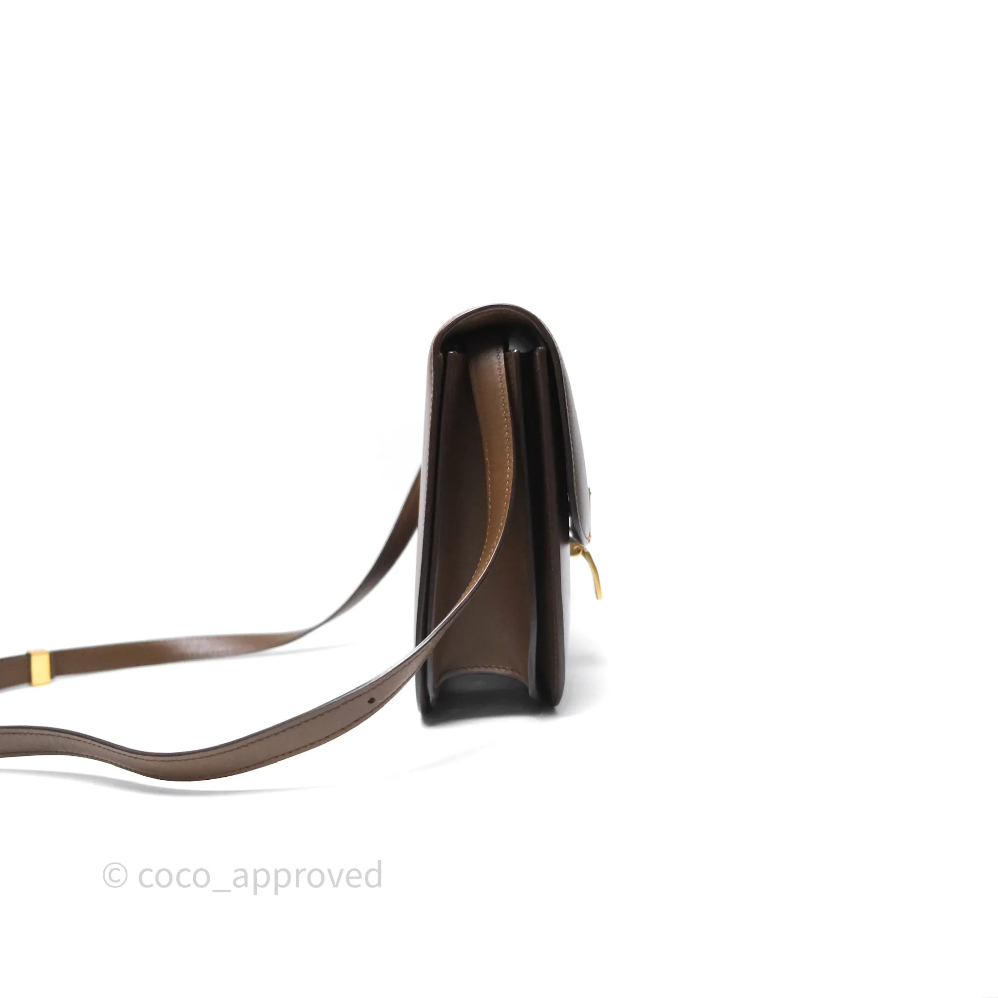 Celine Medium Classic Box Flap Caramel Calfskin