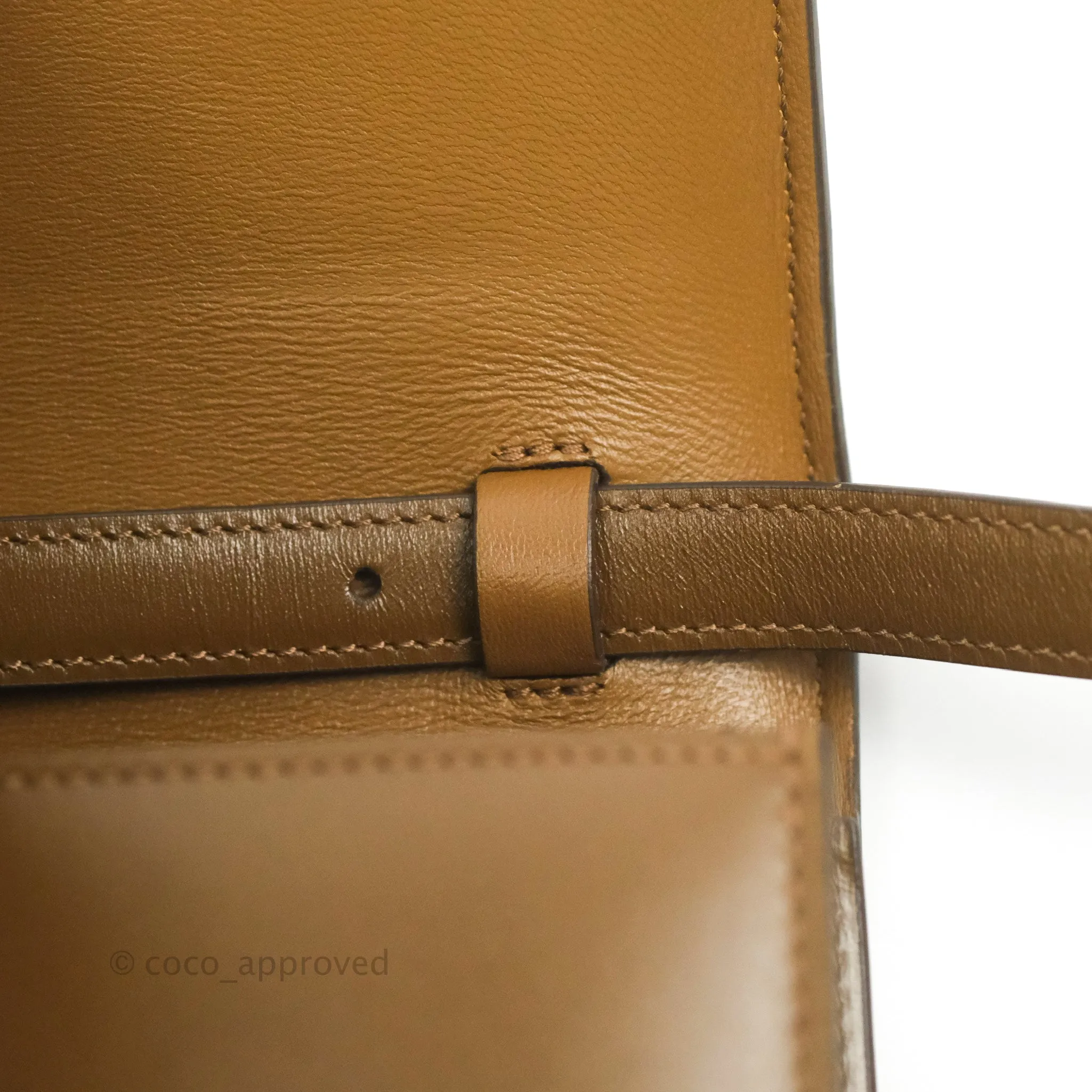Celine Medium Classic Box Flap Caramel Calfskin