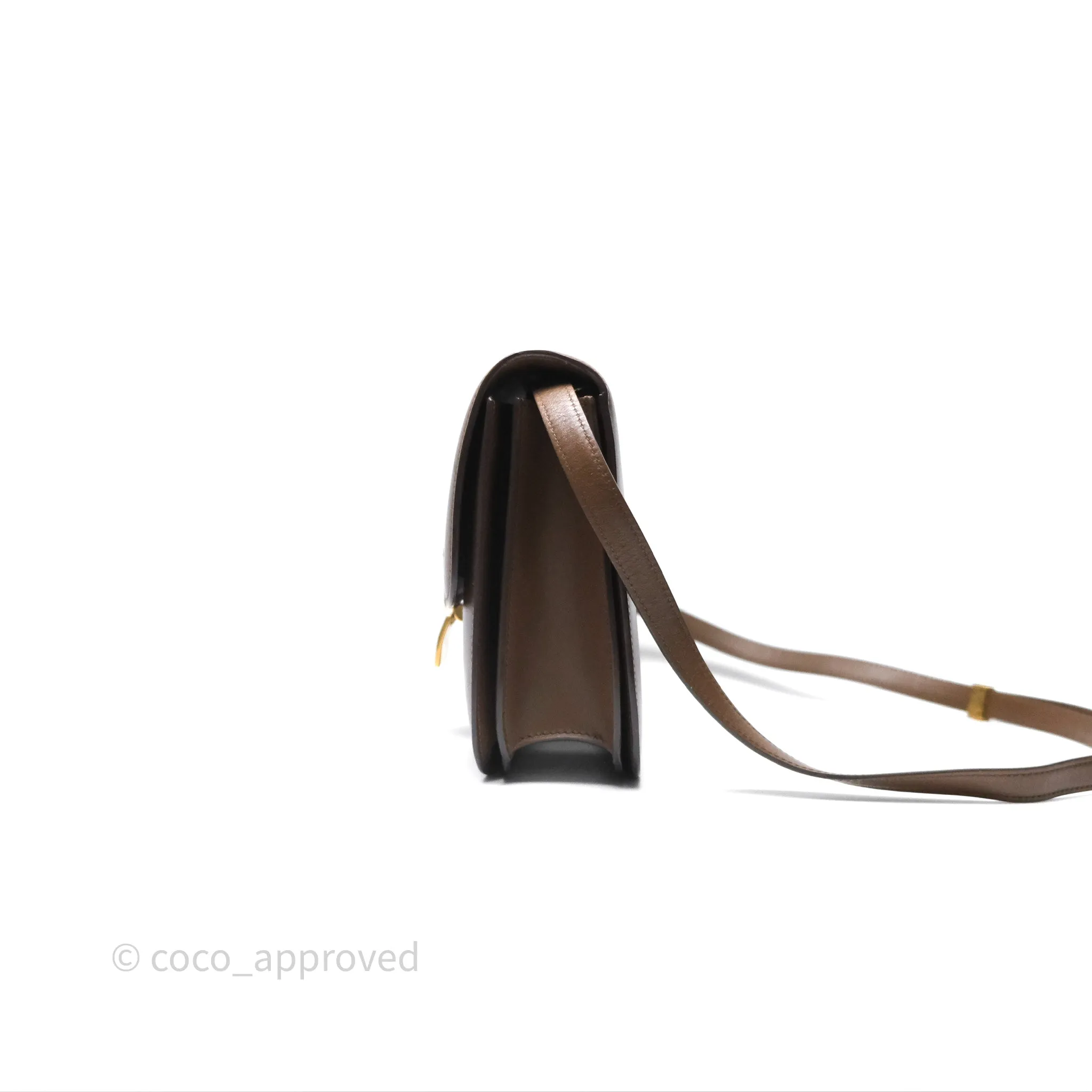 Celine Medium Classic Box Flap Caramel Calfskin