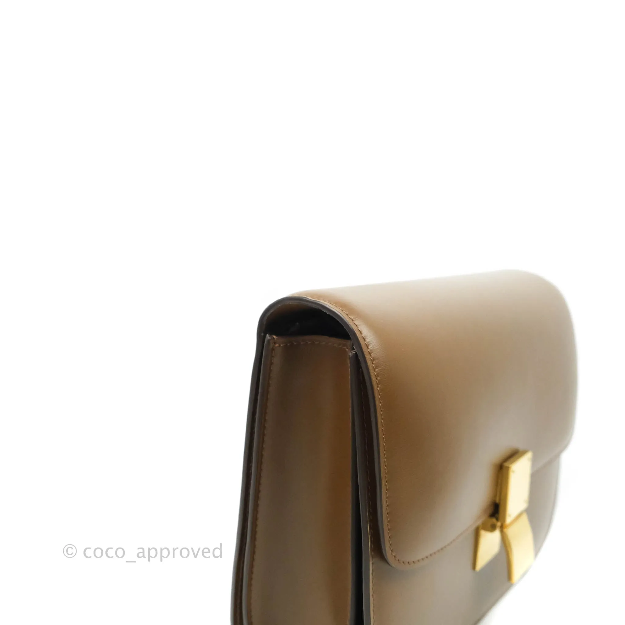 Celine Medium Classic Box Flap Caramel Calfskin
