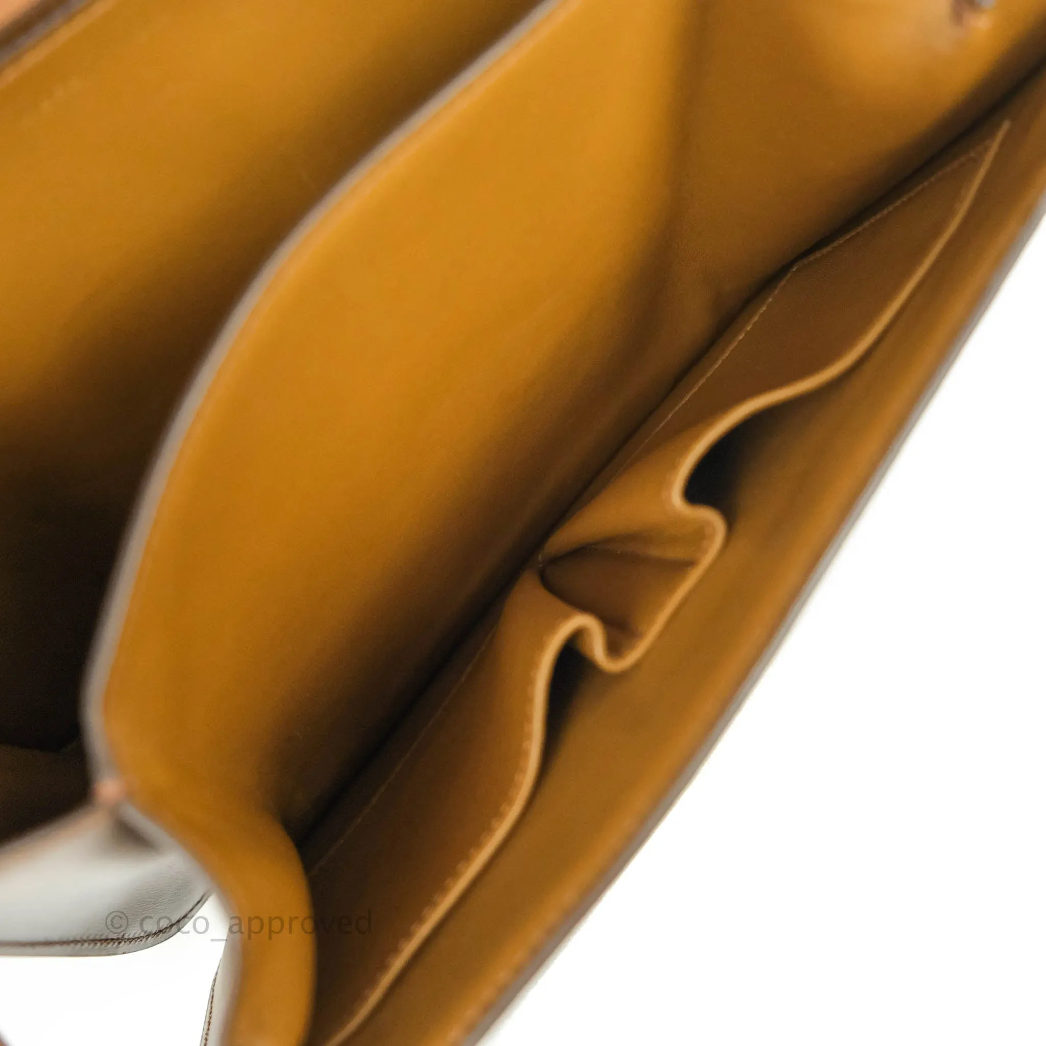Celine Medium Classic Box Flap Caramel Calfskin