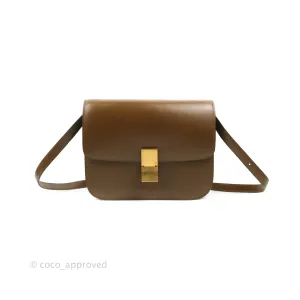 Celine Medium Classic Box Flap Caramel Calfskin
