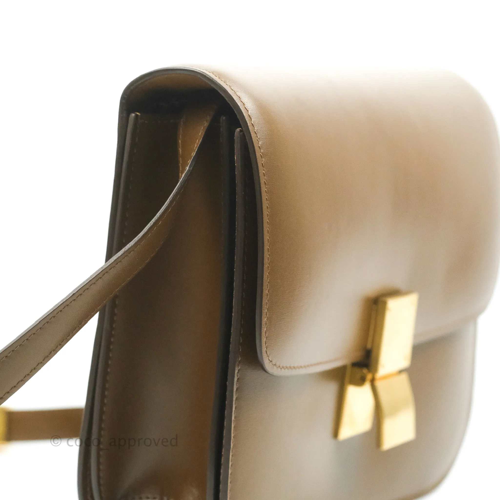 Celine Medium Classic Box Flap Caramel Calfskin