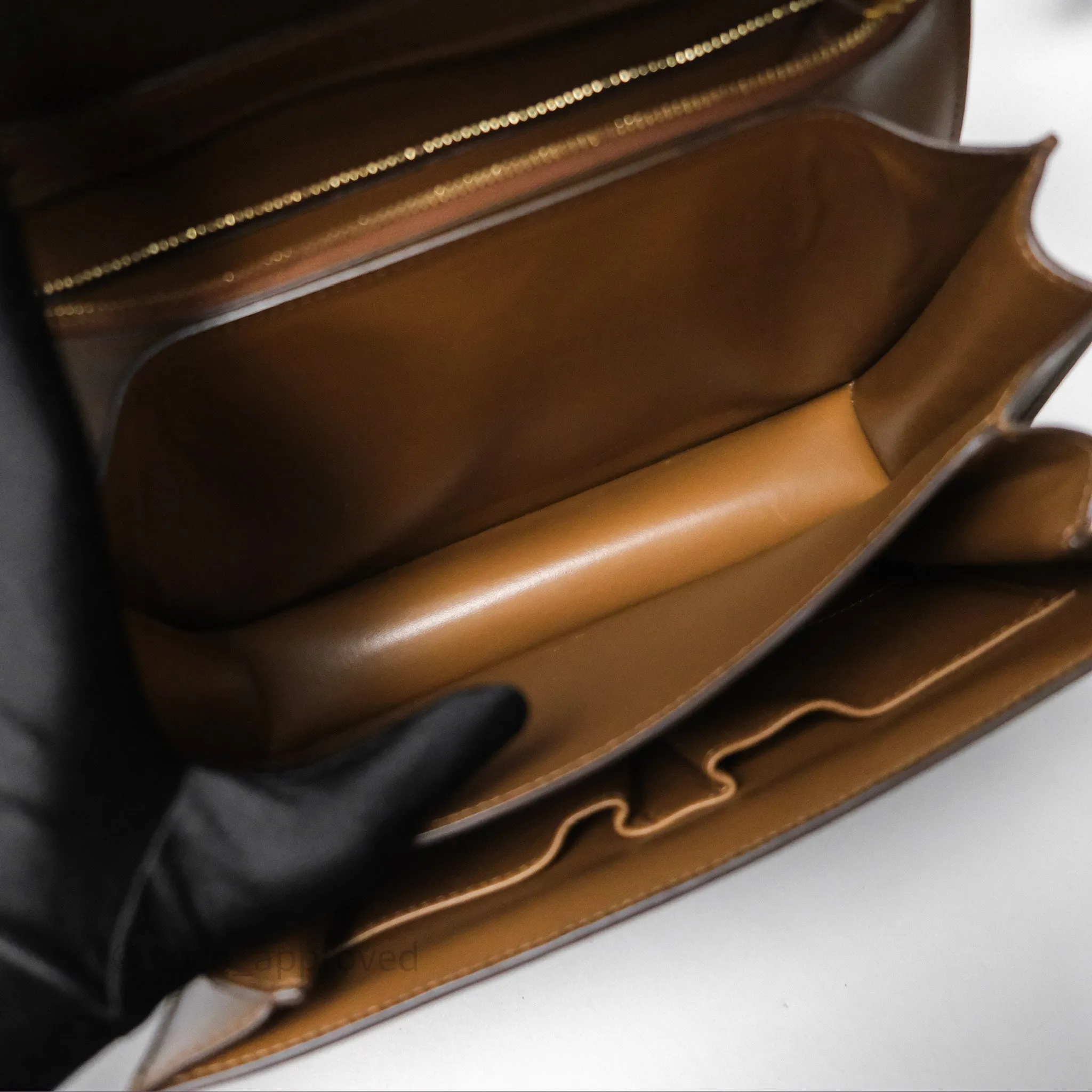 Celine Medium Classic Box Flap Caramel Calfskin