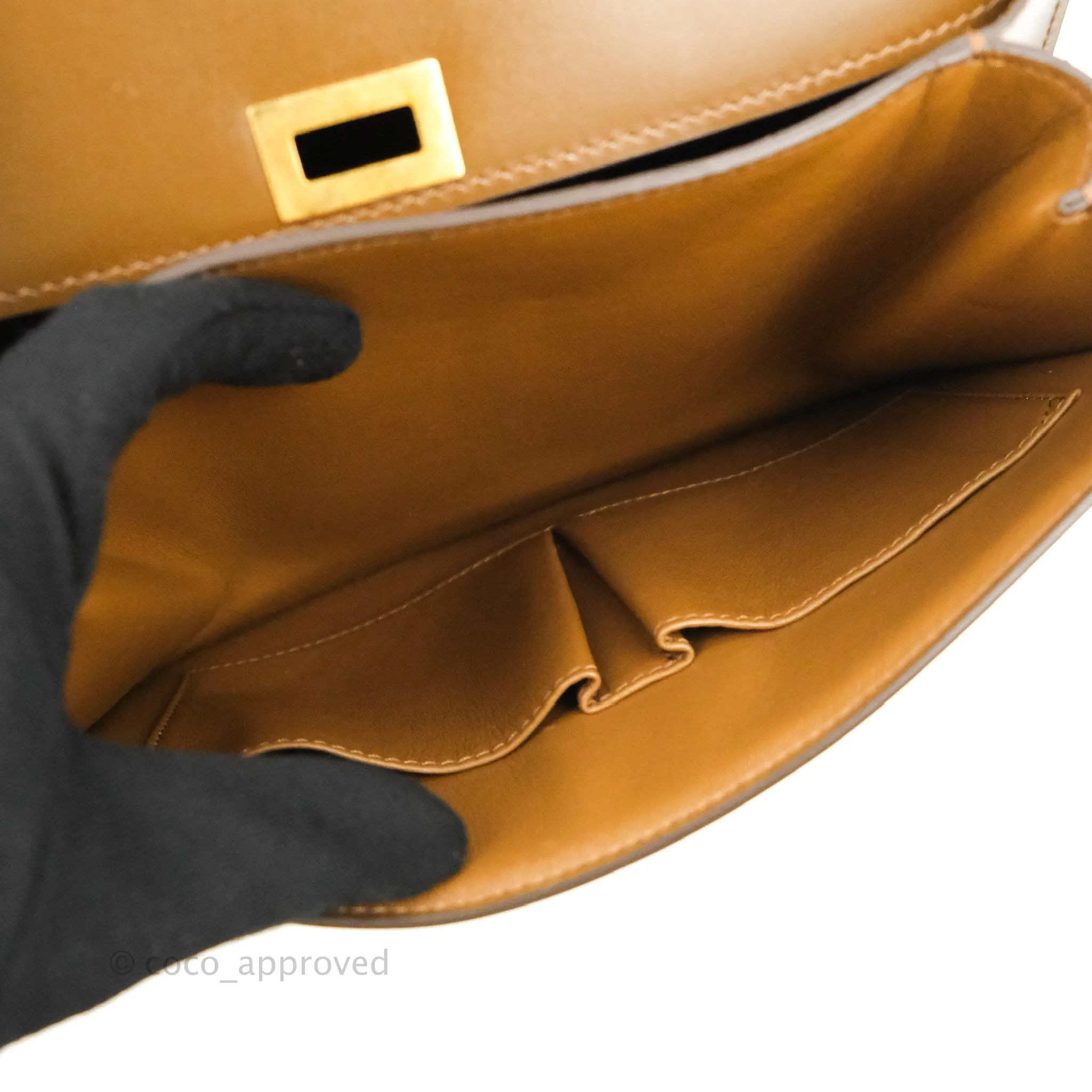 Celine Medium Classic Box Flap Caramel Calfskin