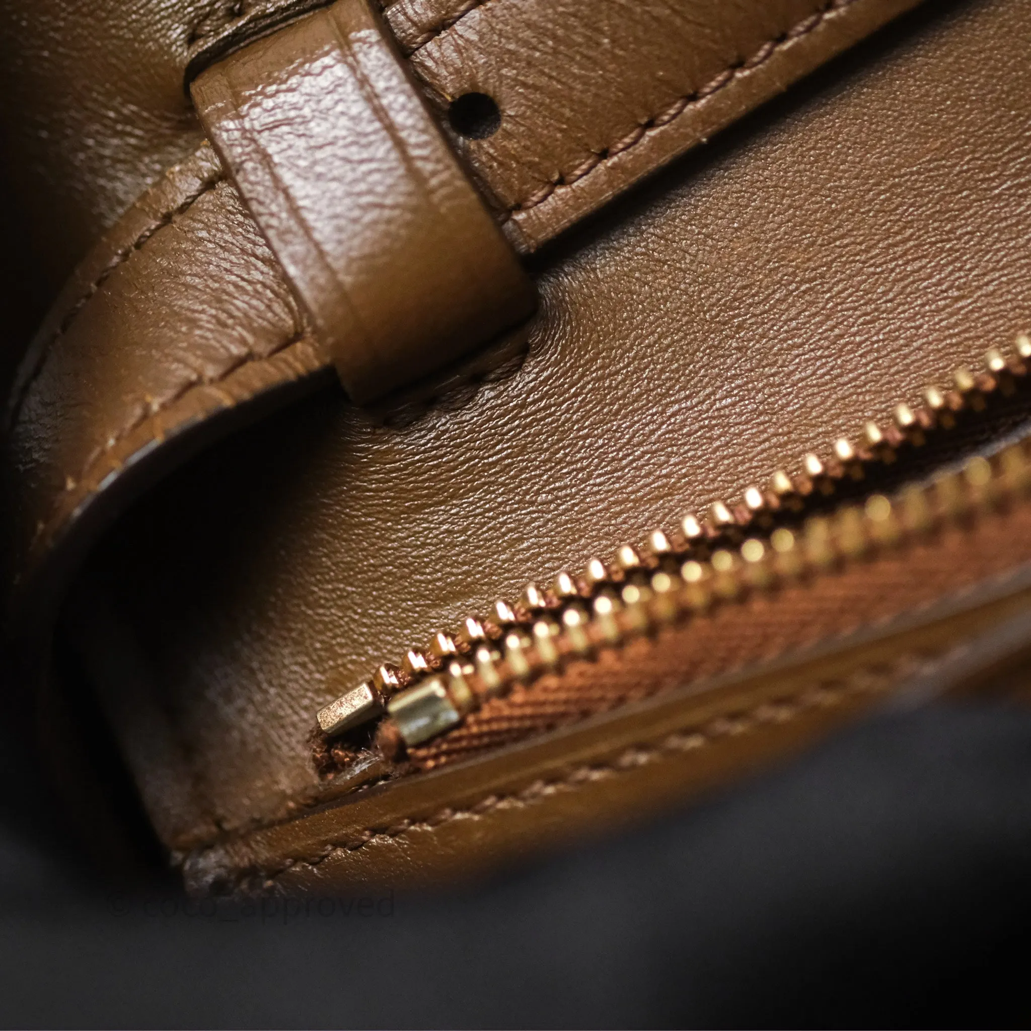 Celine Medium Classic Box Flap Caramel Calfskin