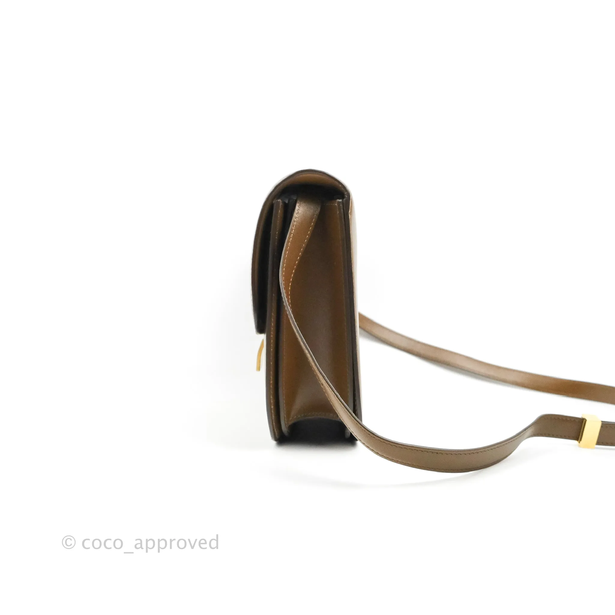 Celine Medium Classic Box Flap Caramel Calfskin