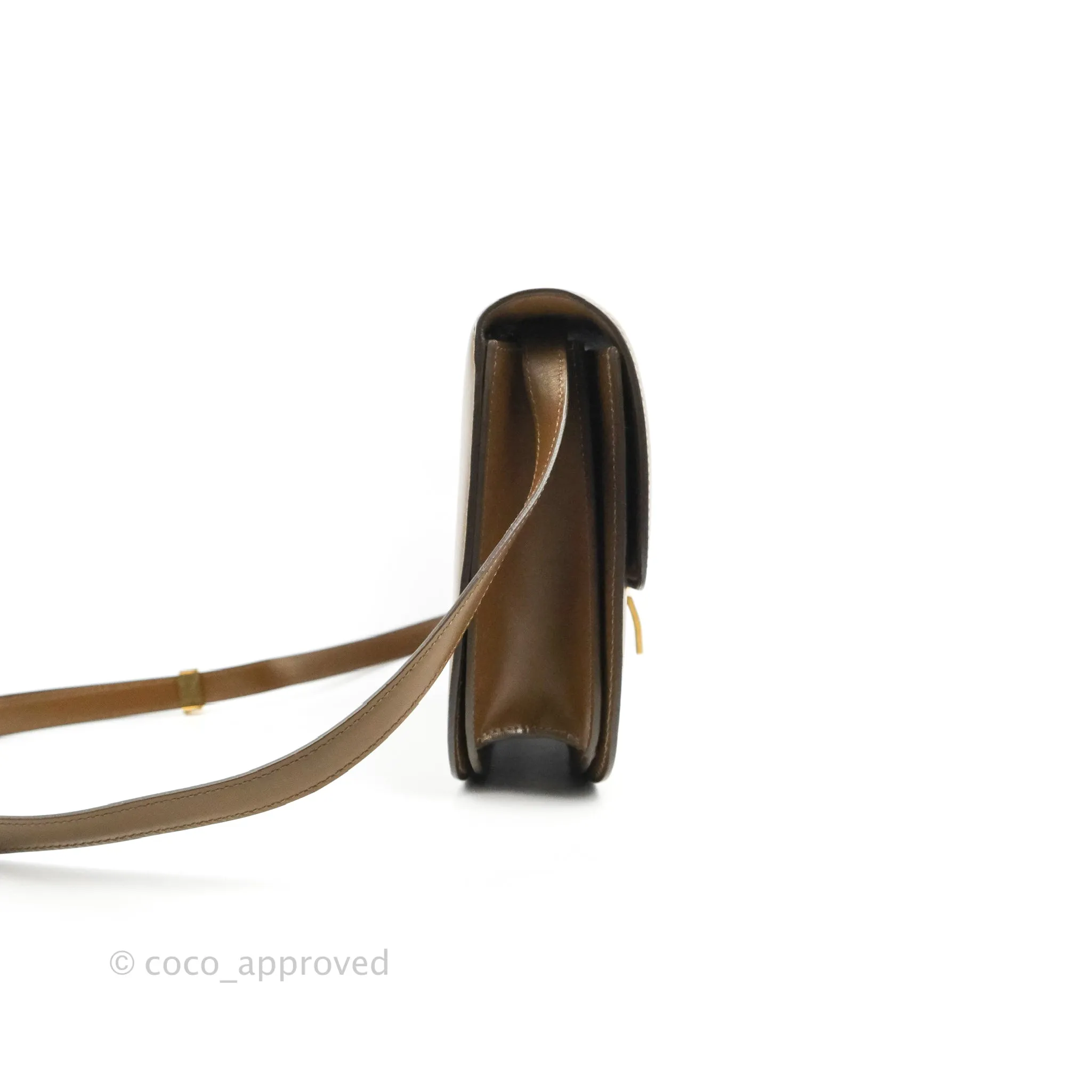 Celine Medium Classic Box Flap Caramel Calfskin