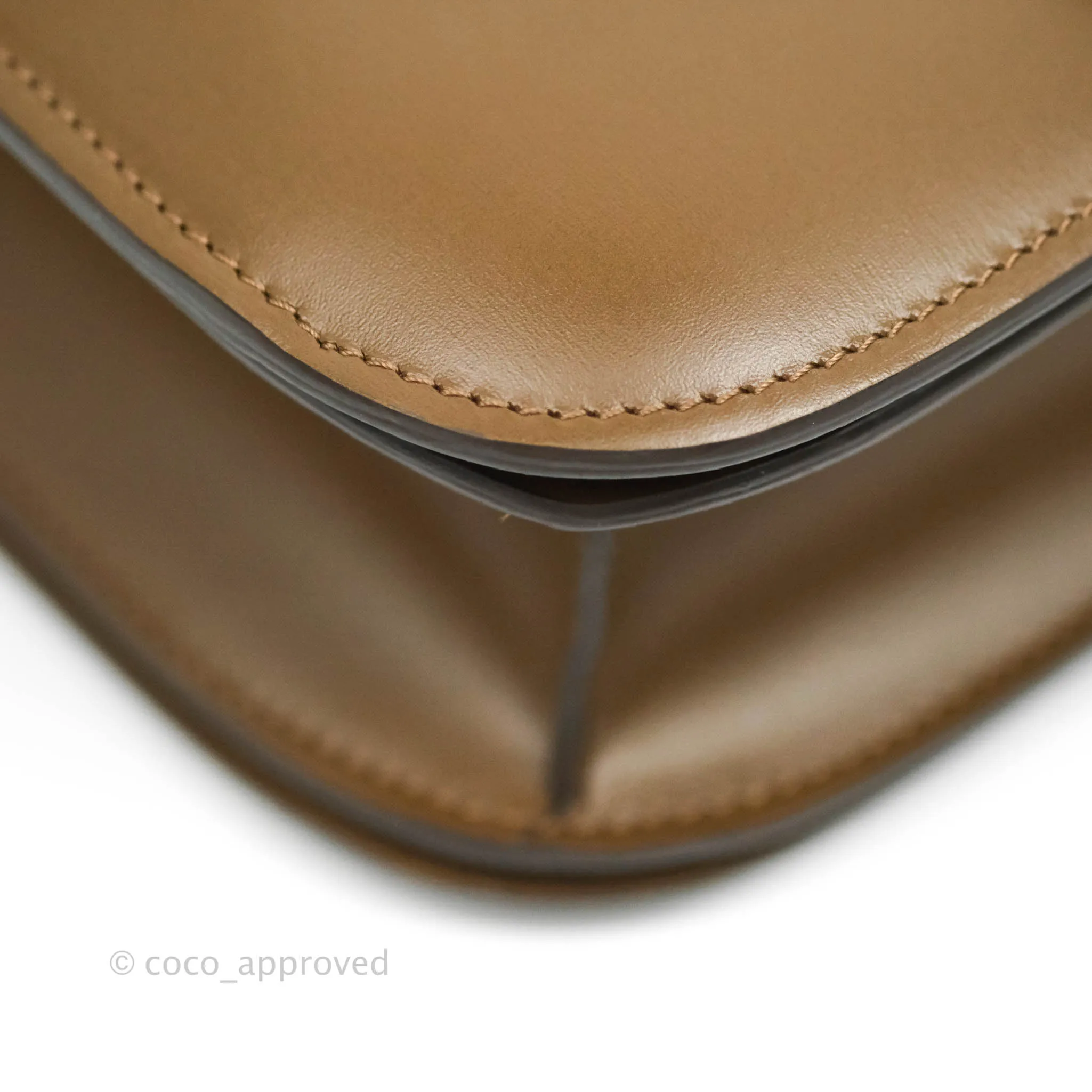 Celine Medium Classic Box Flap Caramel Calfskin