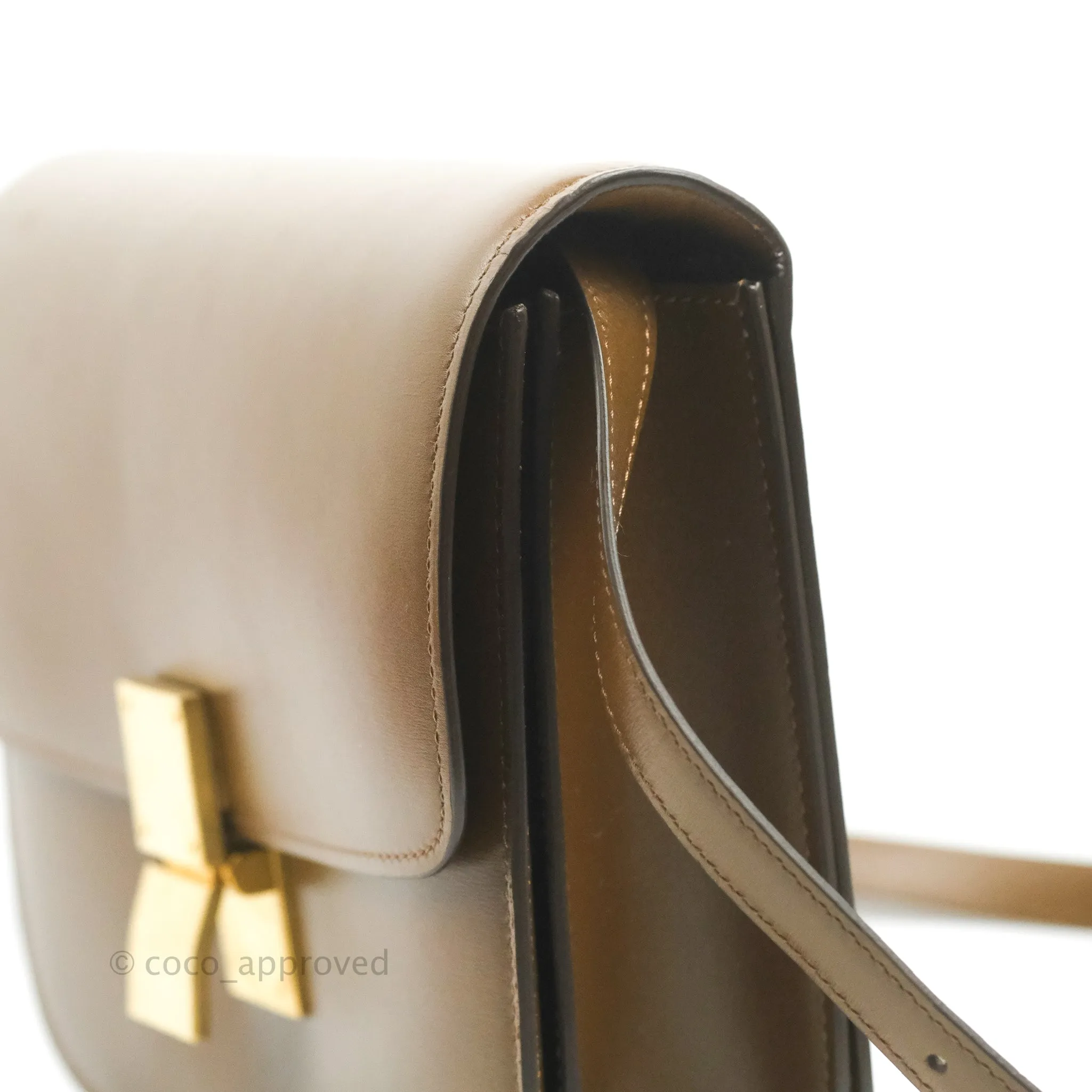 Celine Medium Classic Box Flap Caramel Calfskin