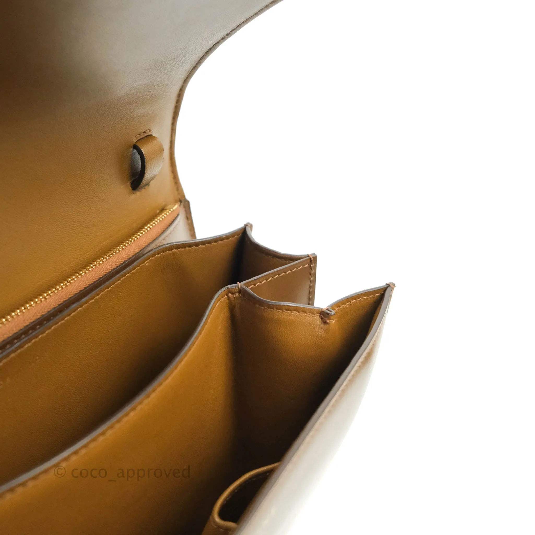 Celine Medium Classic Box Flap Caramel Calfskin