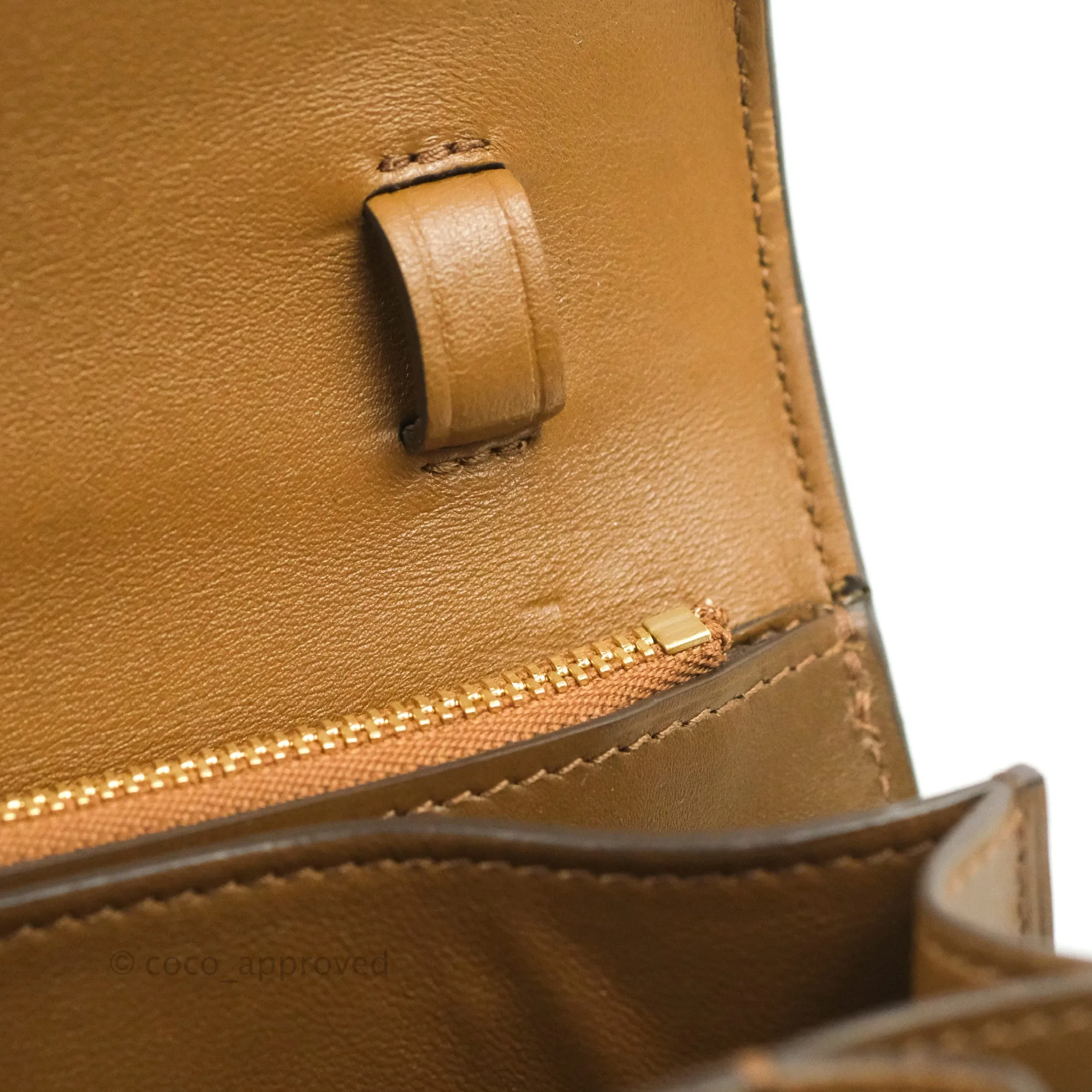 Celine Medium Classic Box Flap Caramel Smooth Calfskin