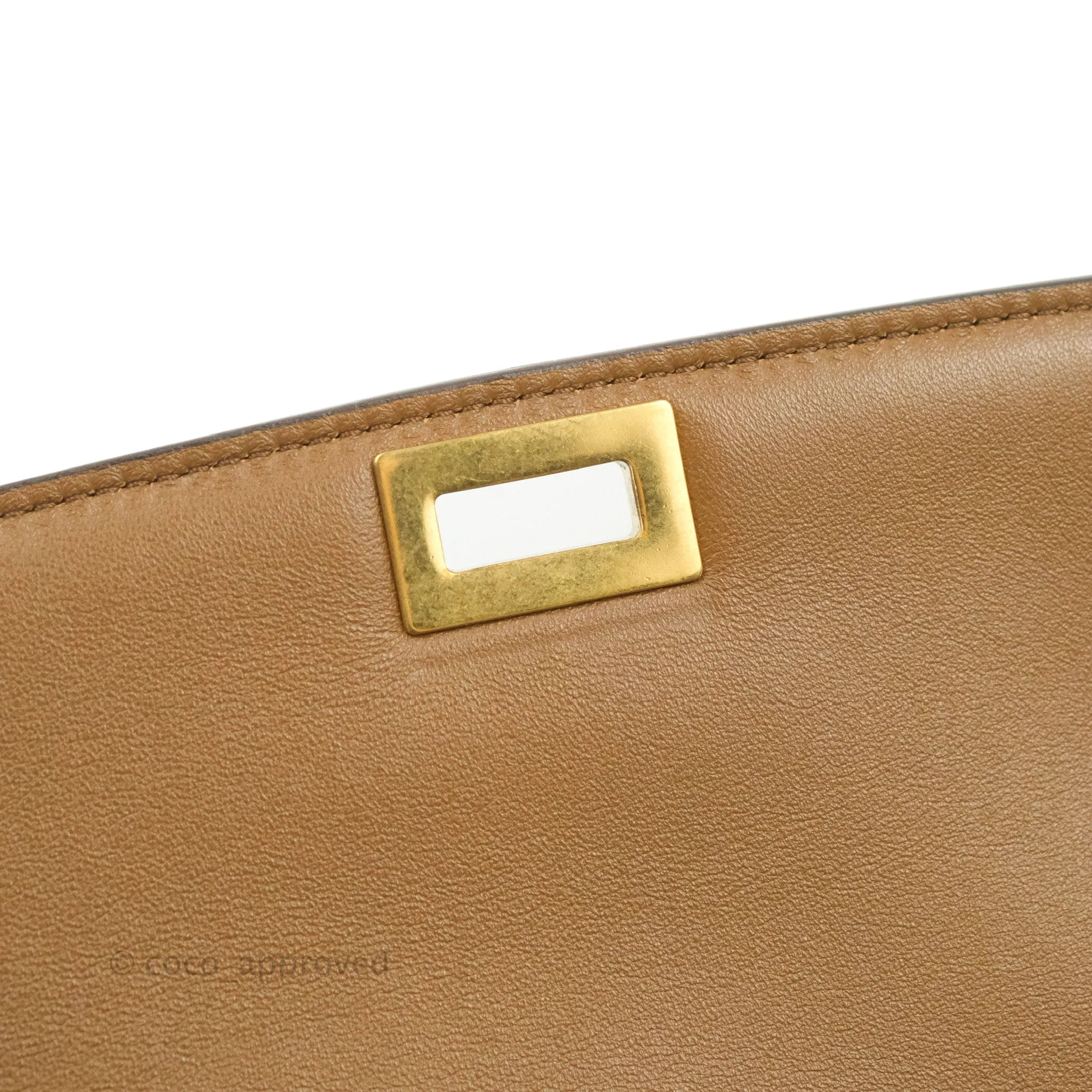 Celine Medium Classic Box Flap Caramel Smooth Calfskin