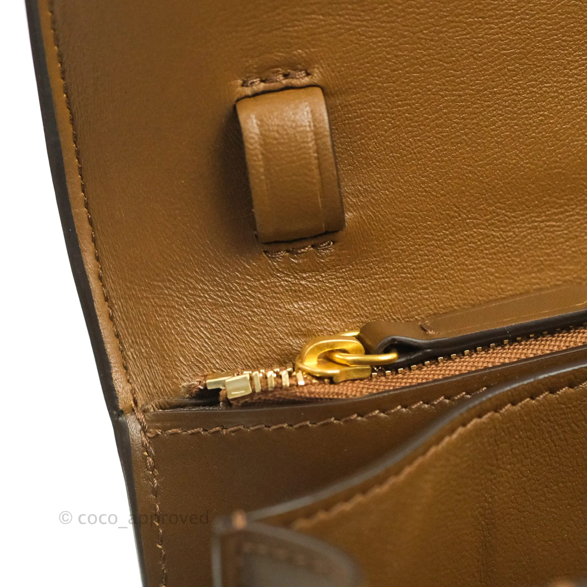 Celine Medium Classic Box Flap Caramel Smooth Calfskin