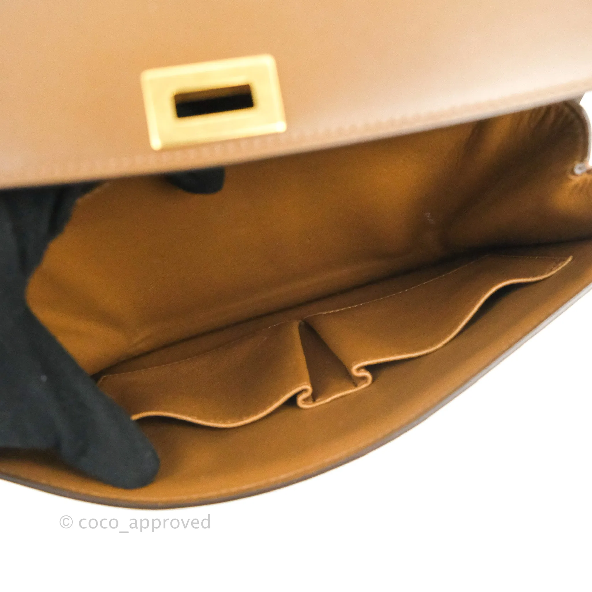 Celine Medium Classic Box Flap Caramel Smooth Calfskin