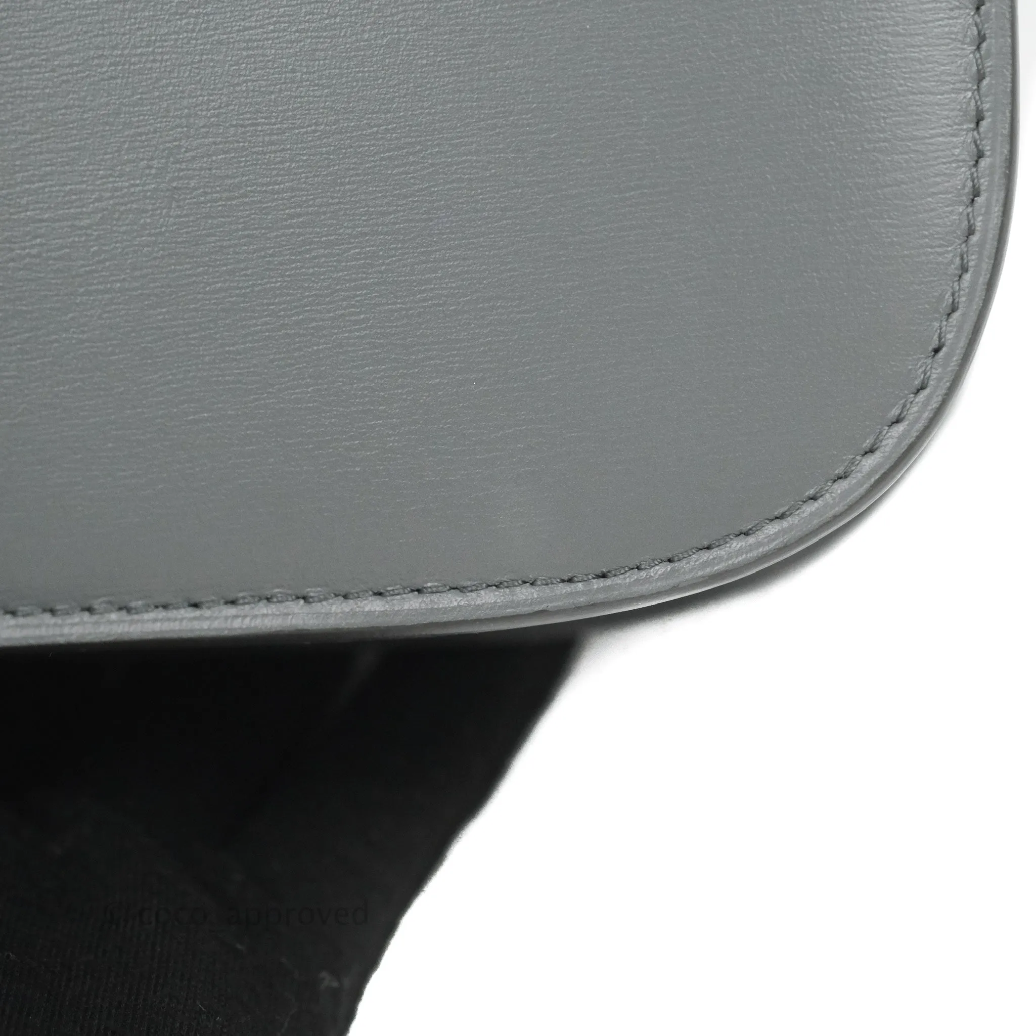 Celine Medium Classic Box Flap Grey Calfskin