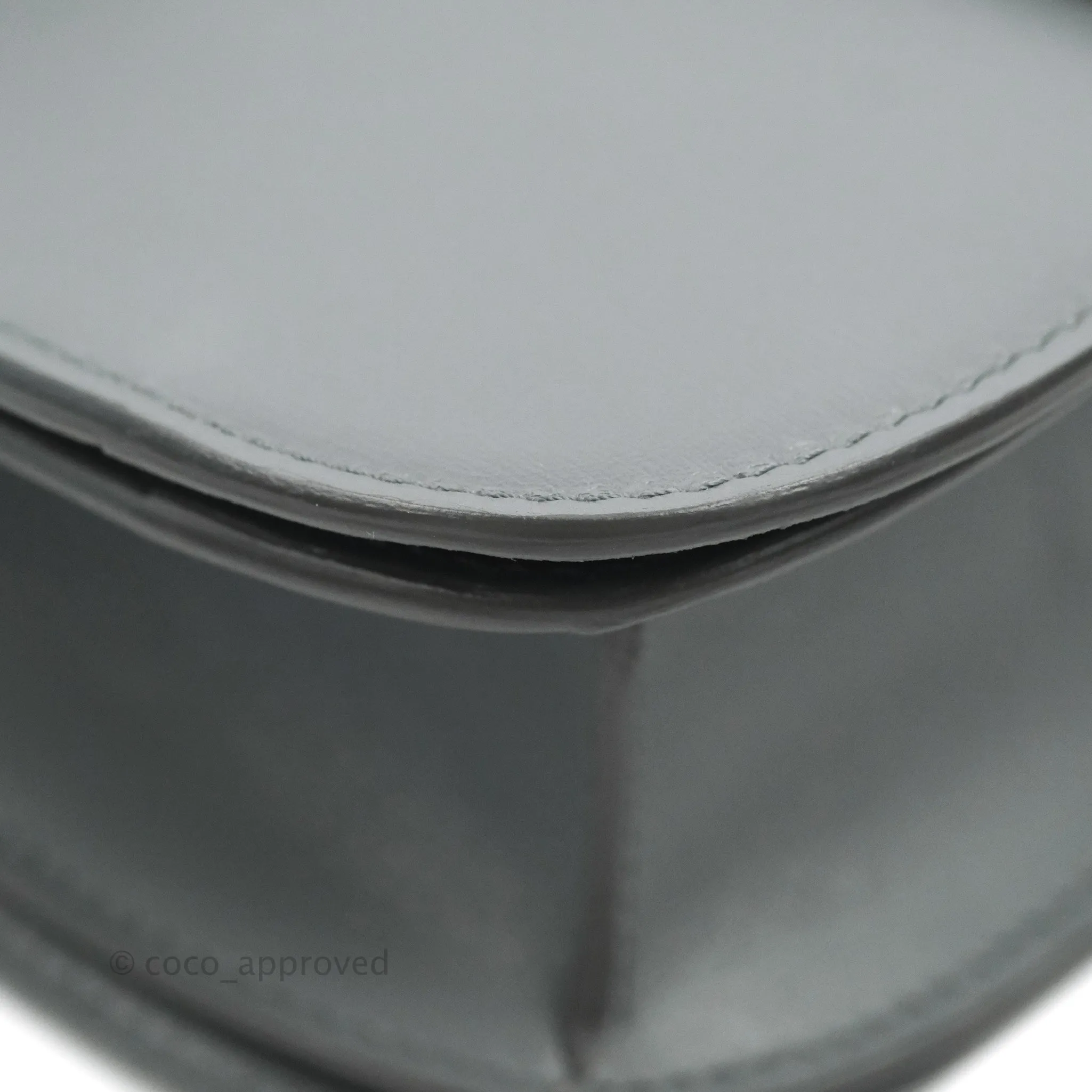 Celine Medium Classic Box Flap Grey Calfskin