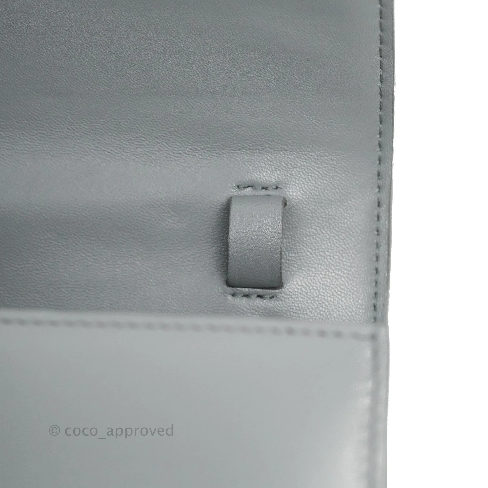 Celine Medium Classic Box Flap Grey Calfskin