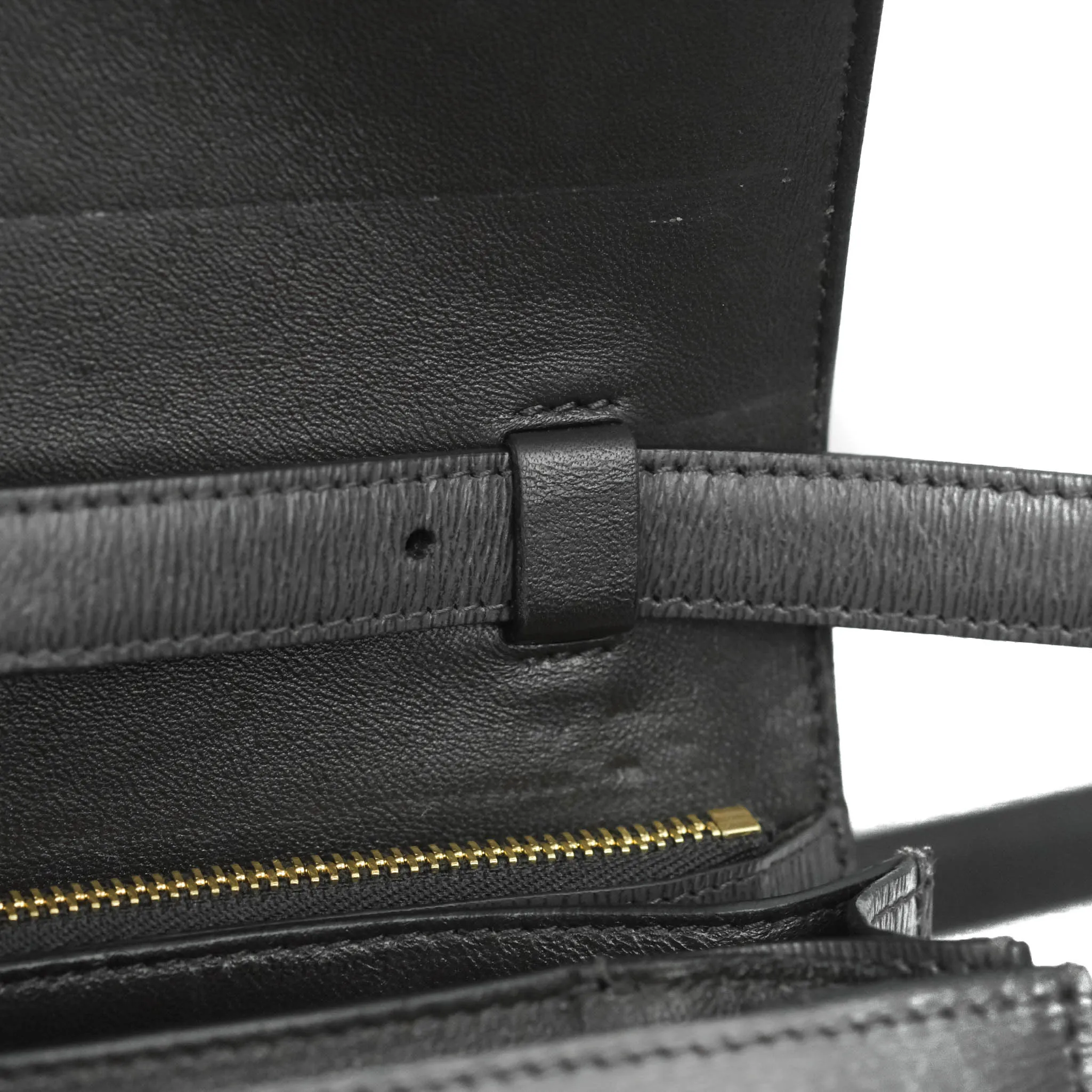 Celine Medium Classic Box Flap Grey Liege Calfskin