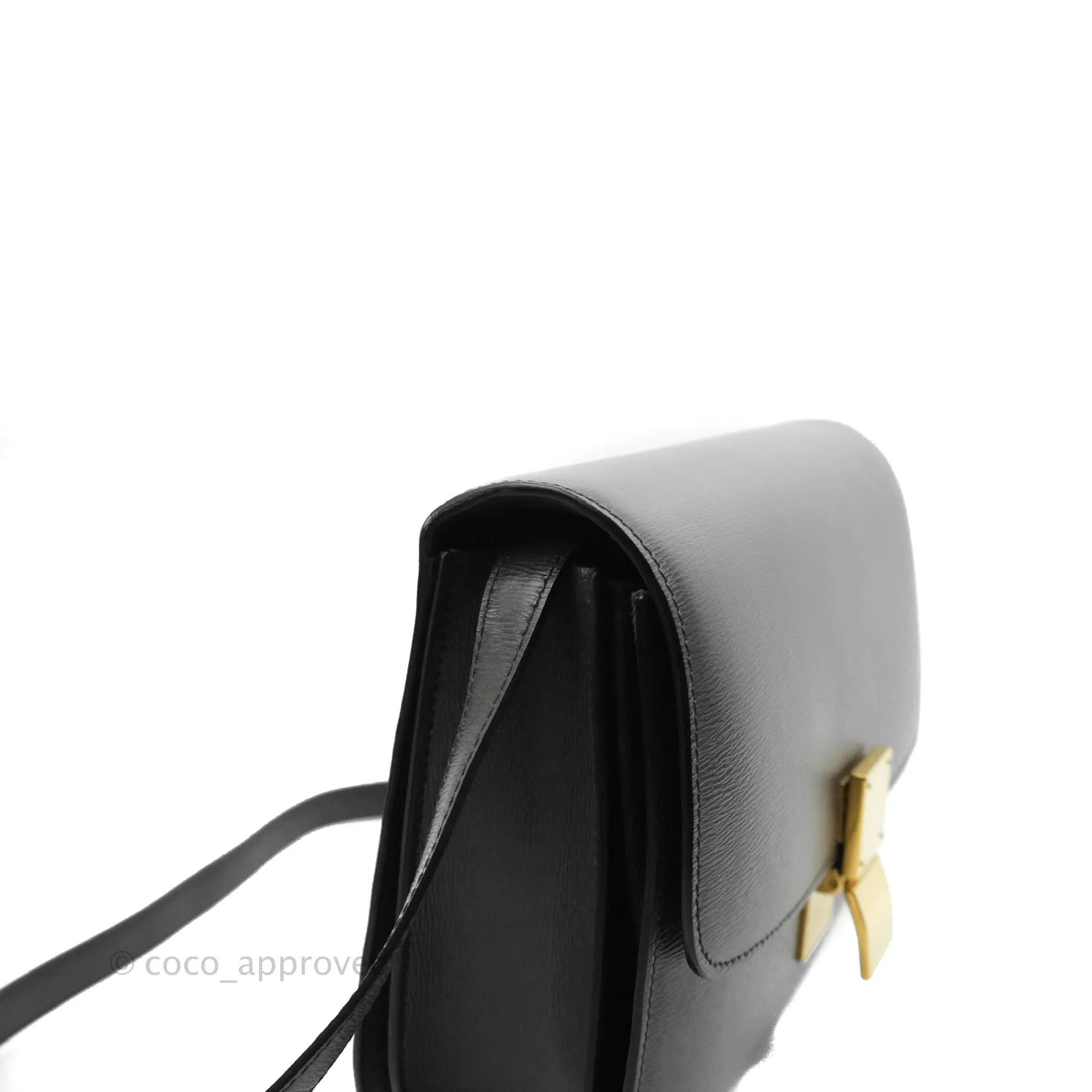 Celine Medium Classic Box Flap Grey Liege Calfskin