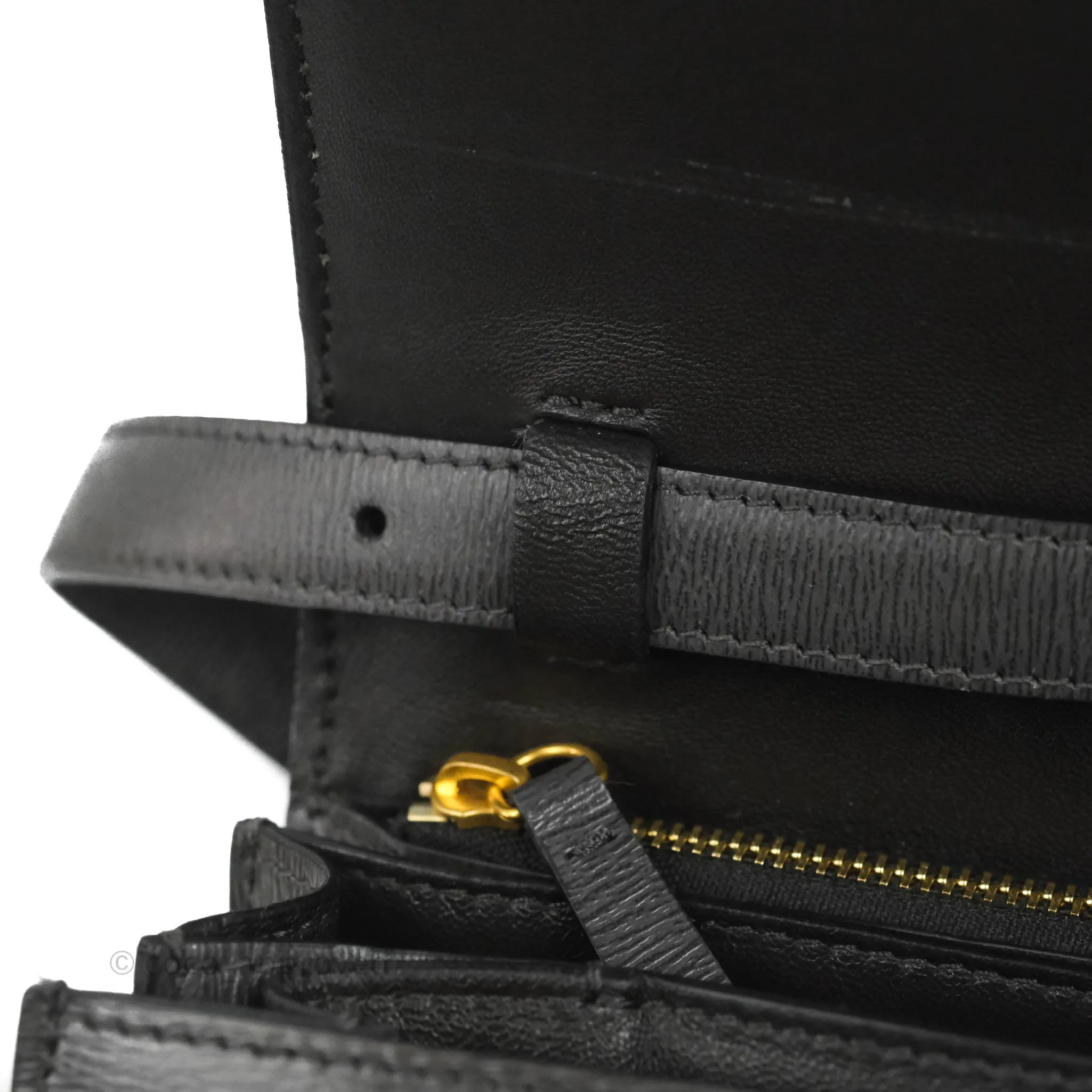 Celine Medium Classic Box Flap Grey Liege Calfskin