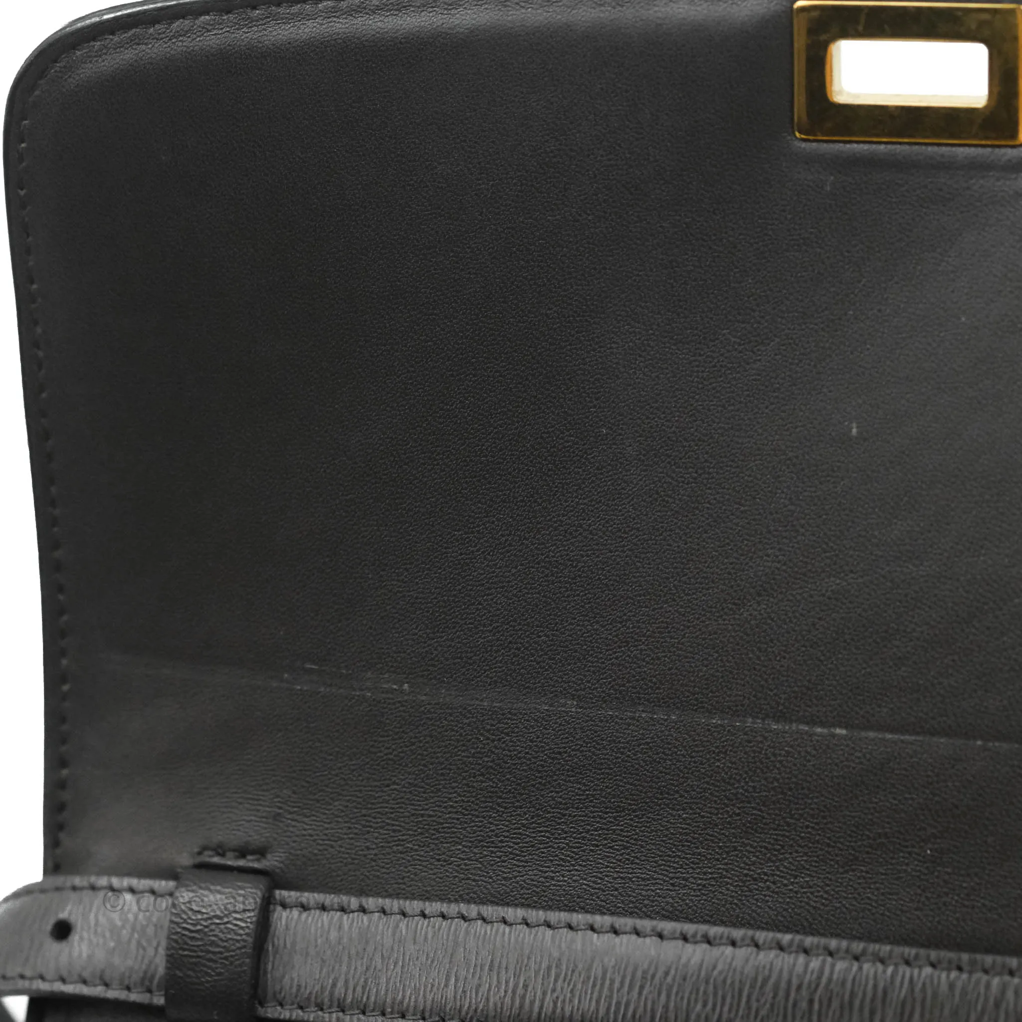 Celine Medium Classic Box Flap Grey Liege Calfskin