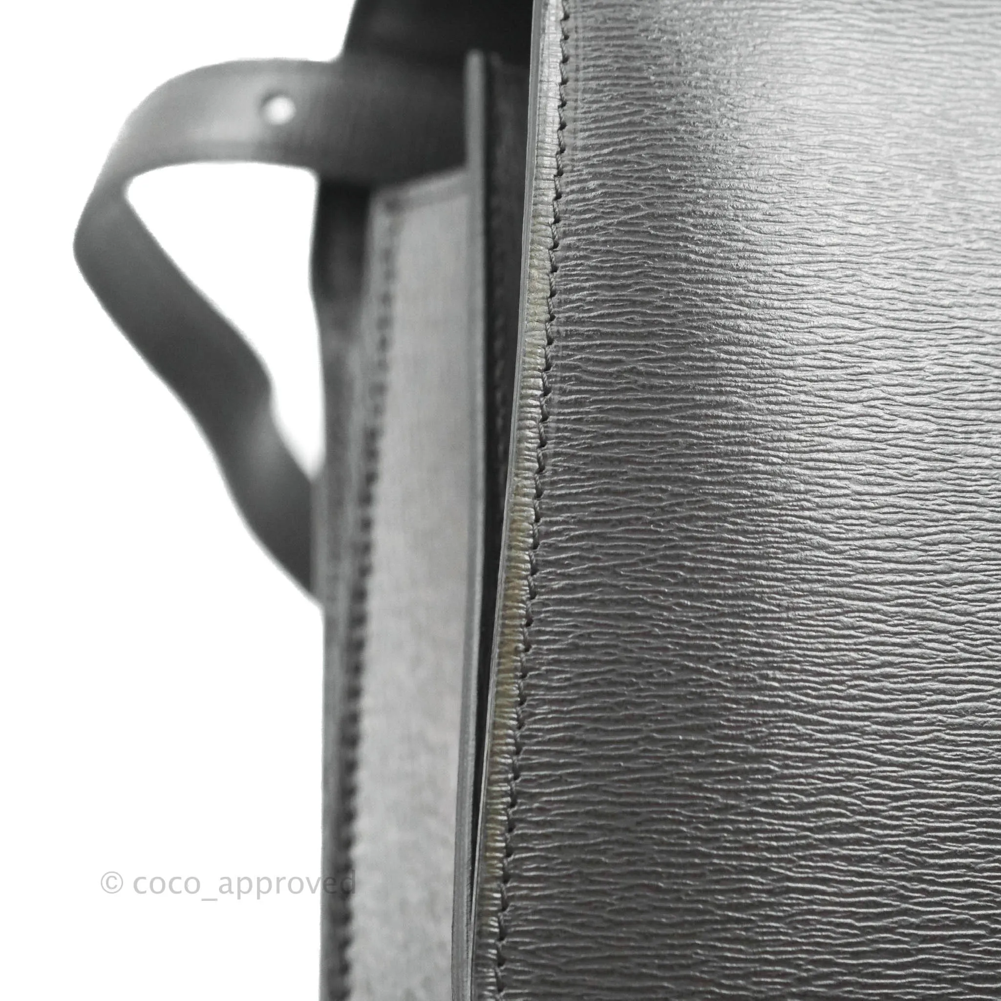 Celine Medium Classic Box Flap Grey Liege Calfskin