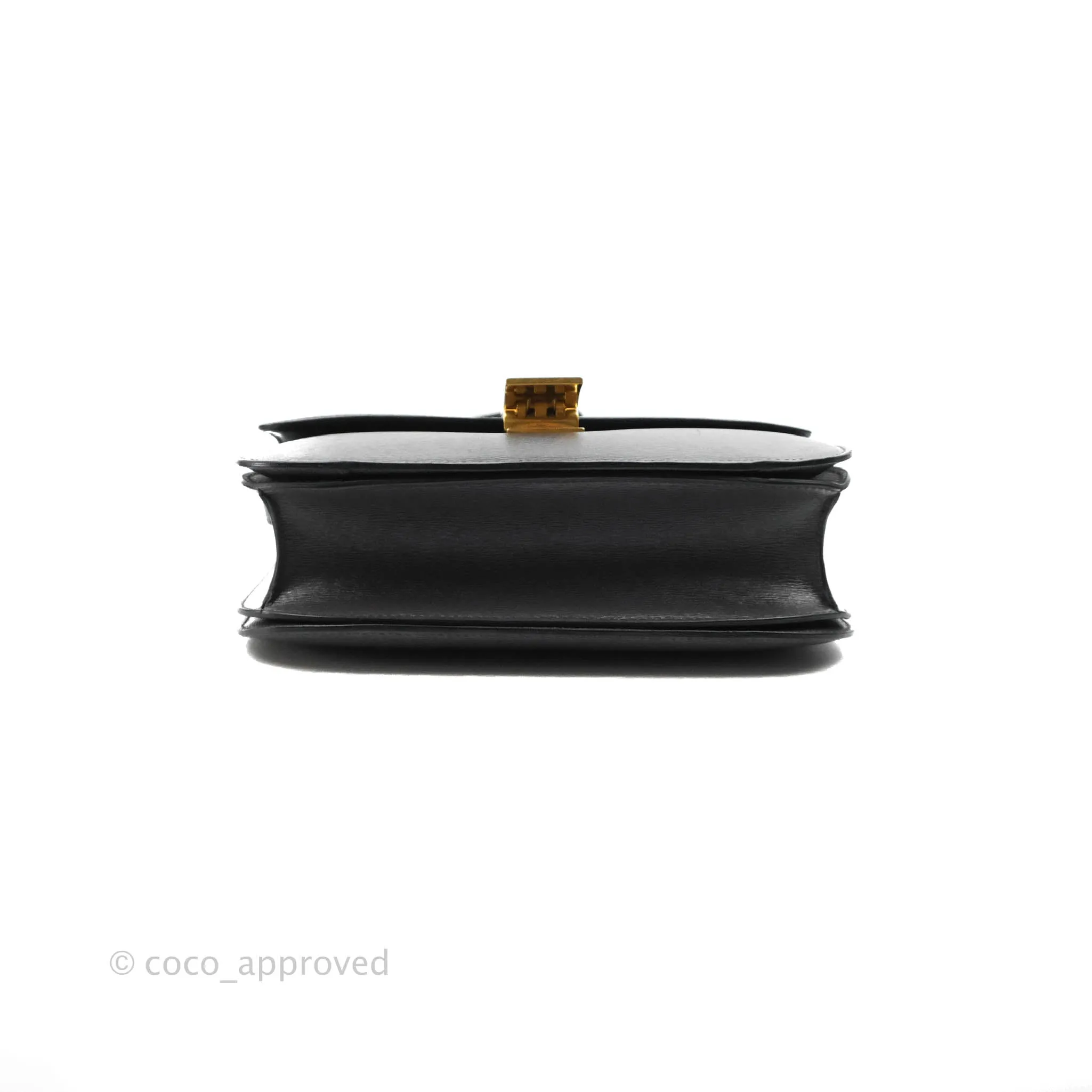 Celine Medium Classic Box Flap Grey Liege Calfskin
