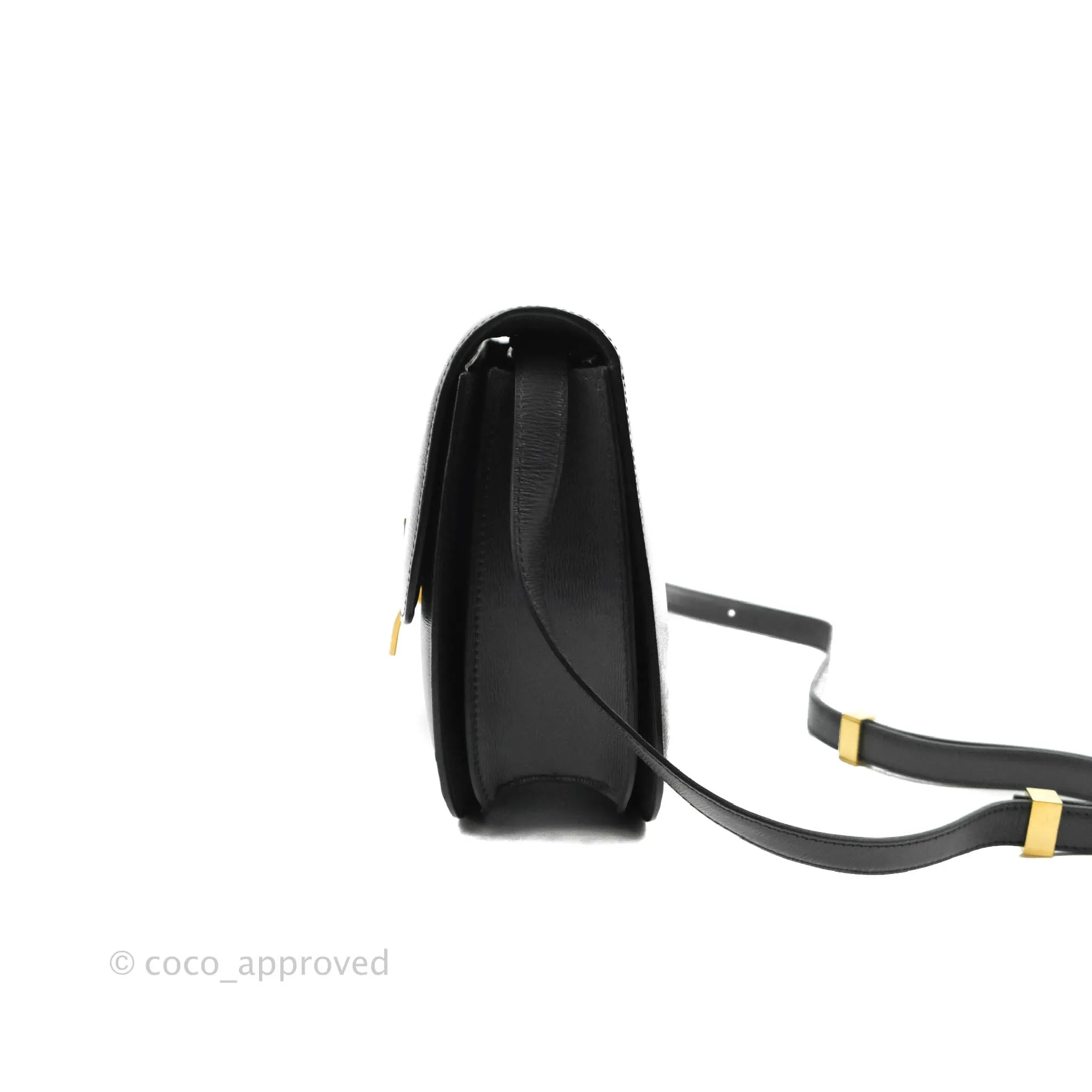 Celine Medium Classic Box Flap Grey Liege Calfskin