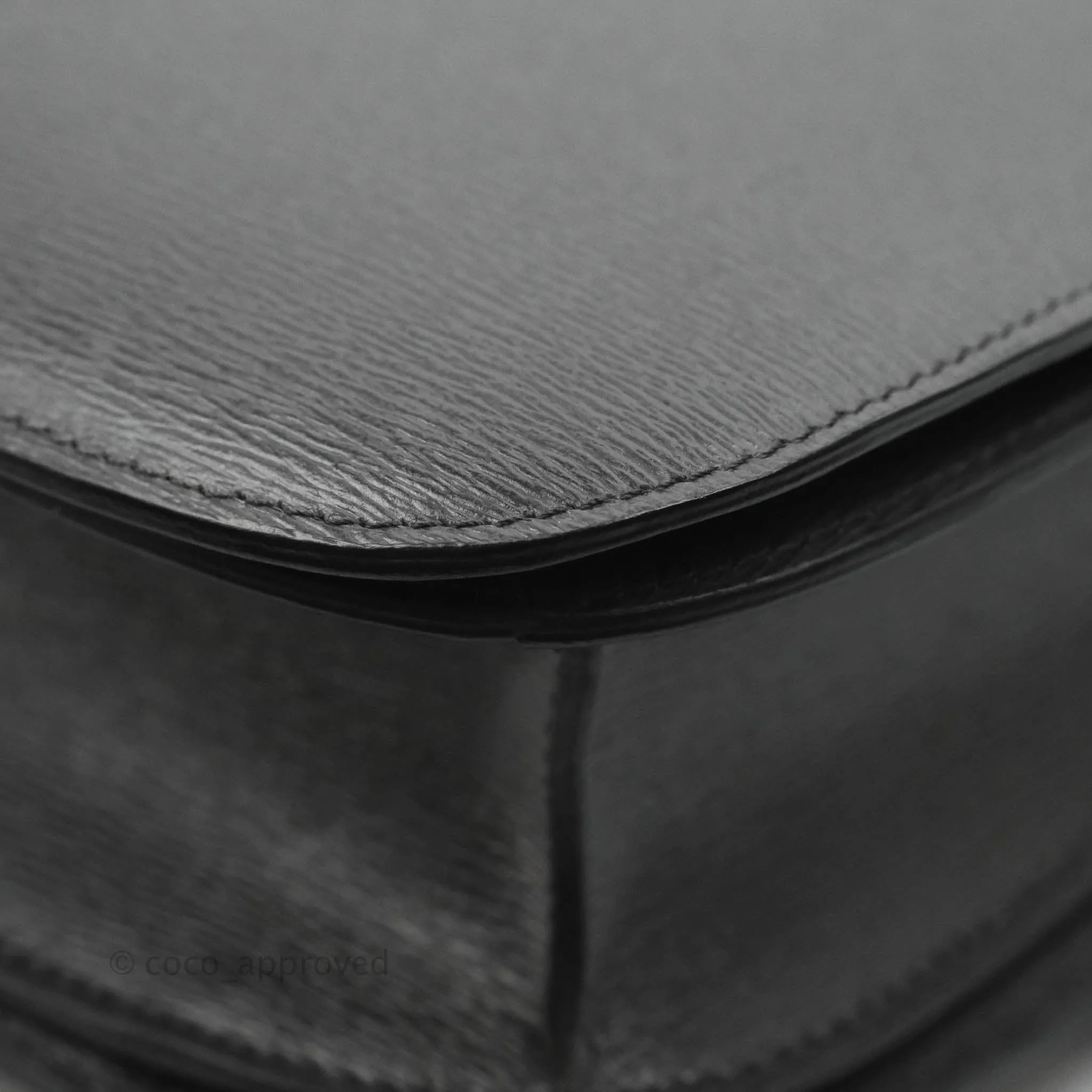 Celine Medium Classic Box Flap Grey Liege Calfskin