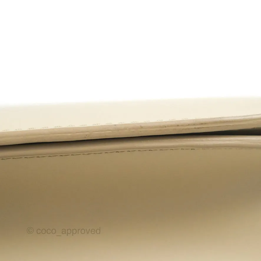 Celine Medium Classic Box Flap Ivory Calfskin
