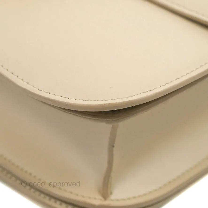 Celine Medium Classic Box Flap Ivory Calfskin