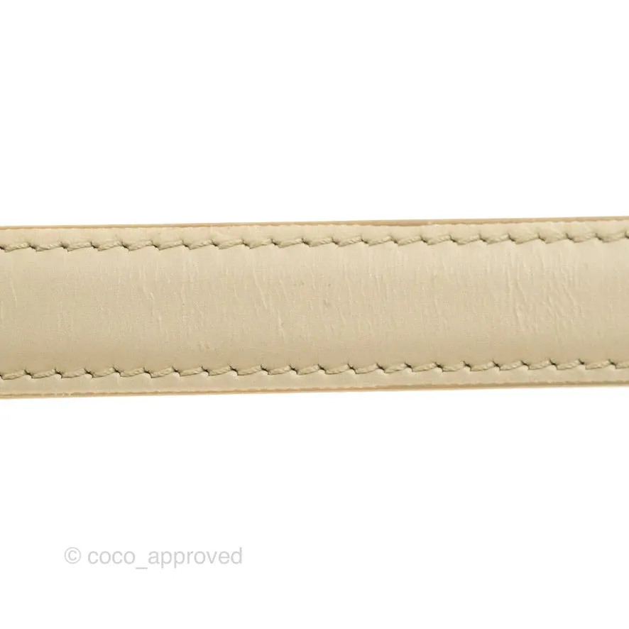 Celine Medium Classic Box Flap Ivory Calfskin