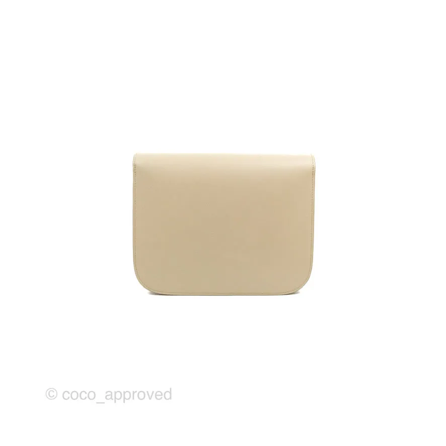 Celine Medium Classic Box Flap Ivory Calfskin