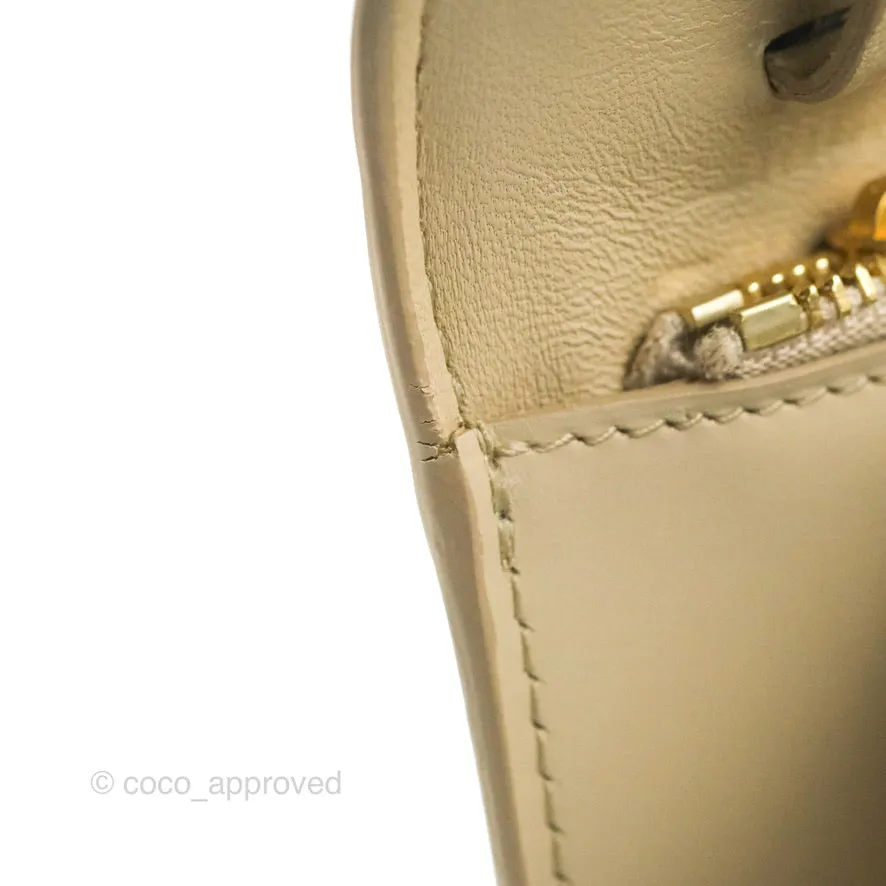 Celine Medium Classic Box Flap Ivory Calfskin