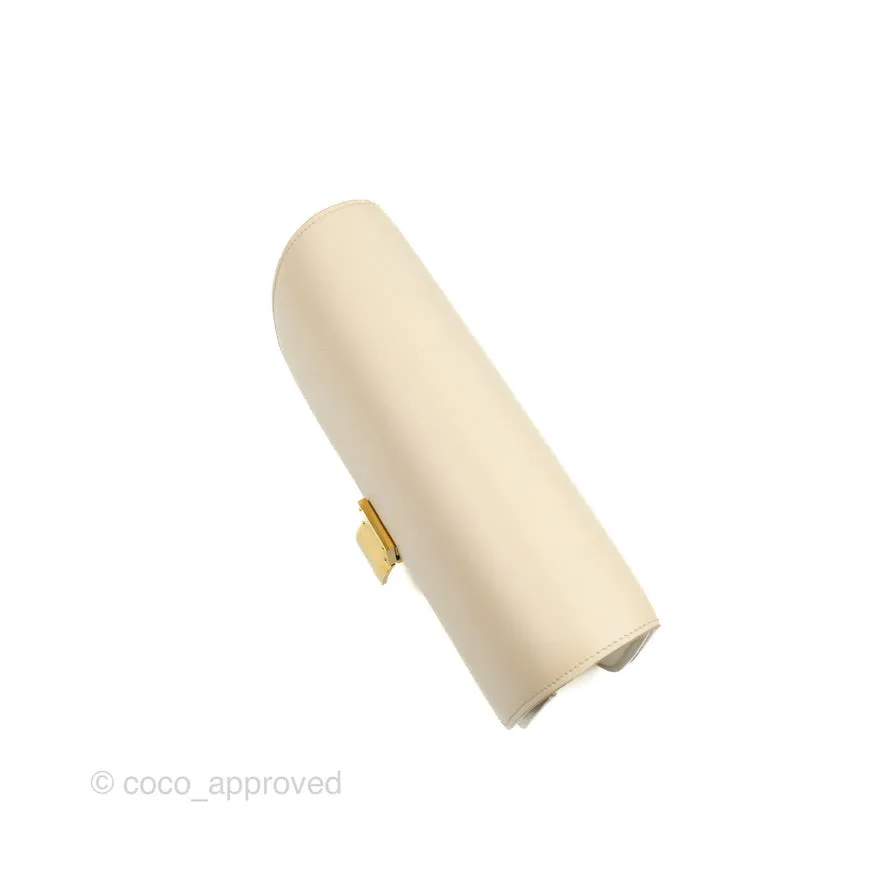 Celine Medium Classic Box Flap Ivory Calfskin