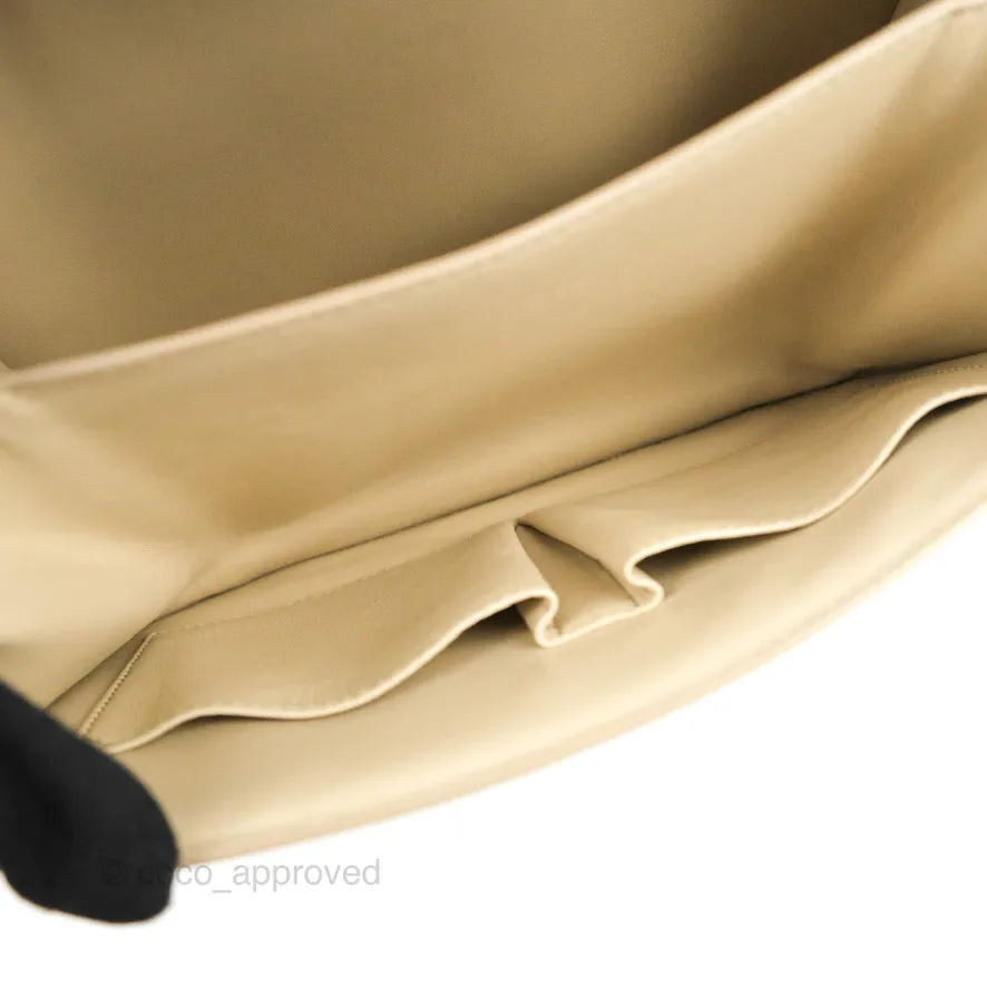 Celine Medium Classic Box Flap Ivory Calfskin