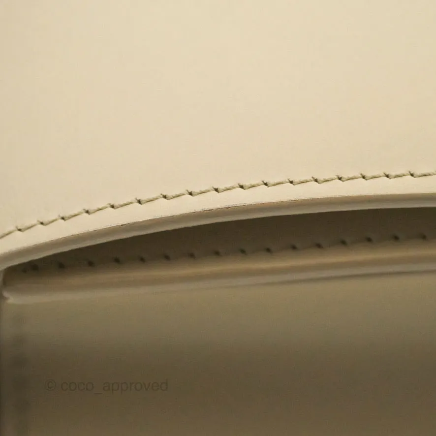 Celine Medium Classic Box Flap Ivory Calfskin