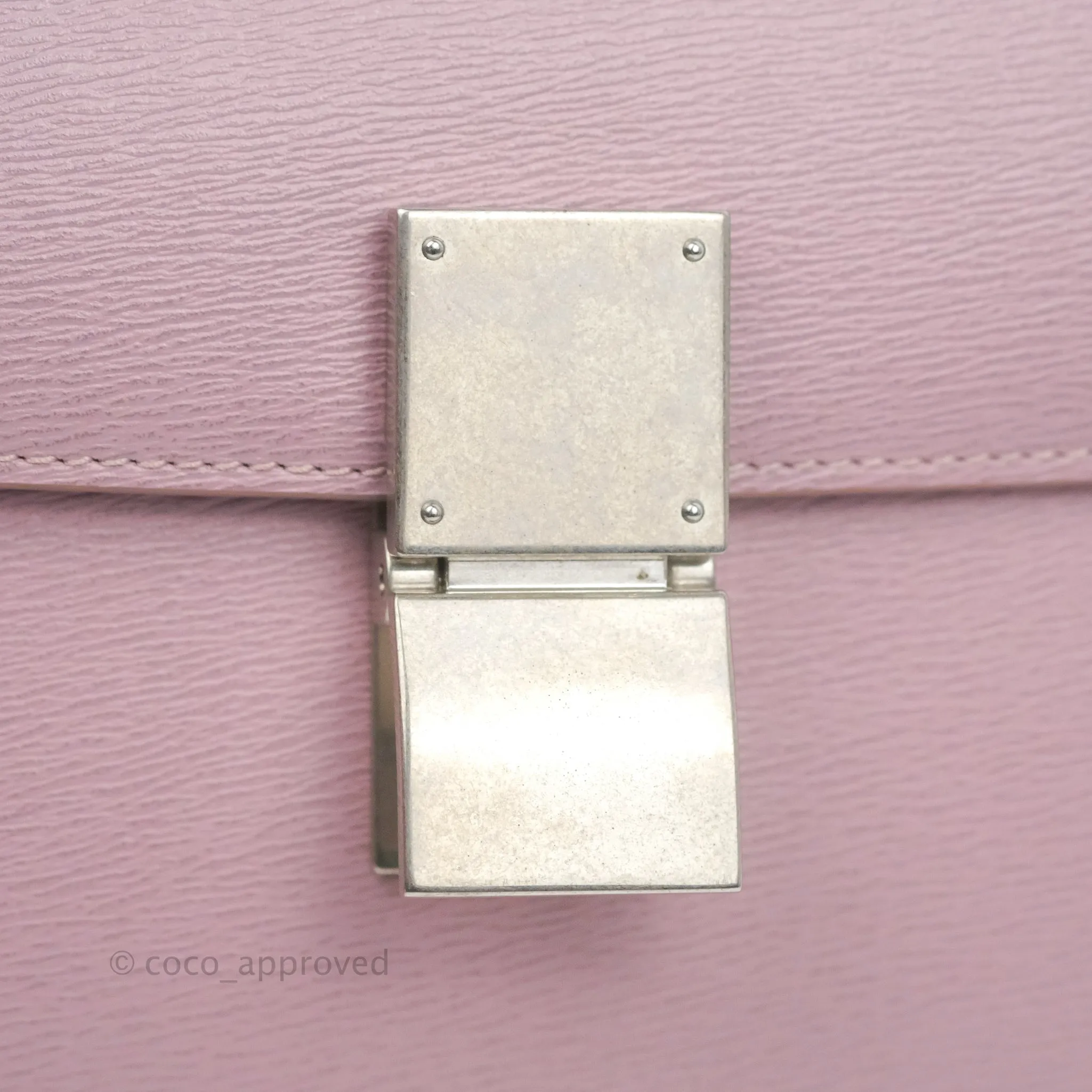 Celine Medium Classic Box Flap Lilac Pink Liege Calfskin