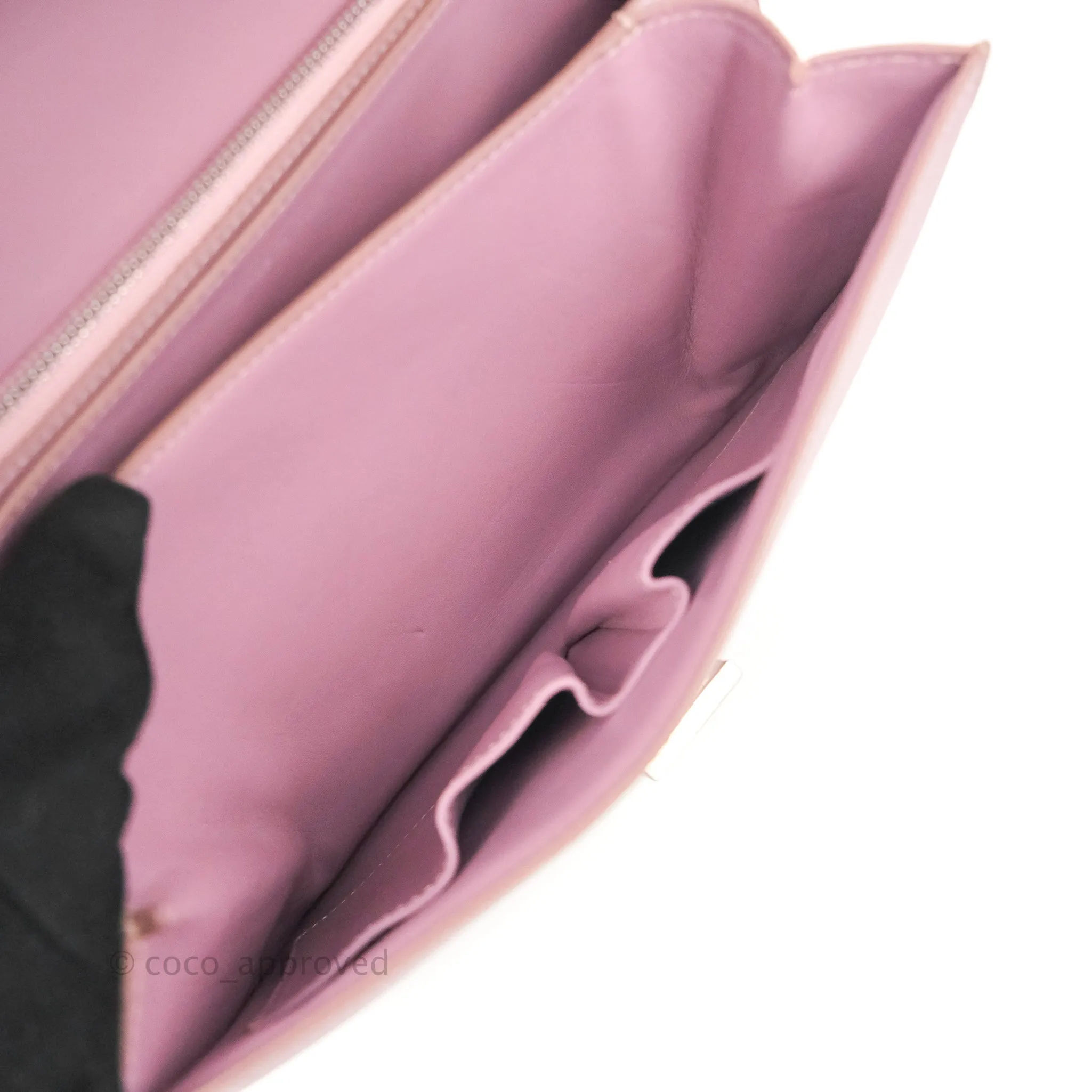 Celine Medium Classic Box Flap Lilac Pink Liege Calfskin