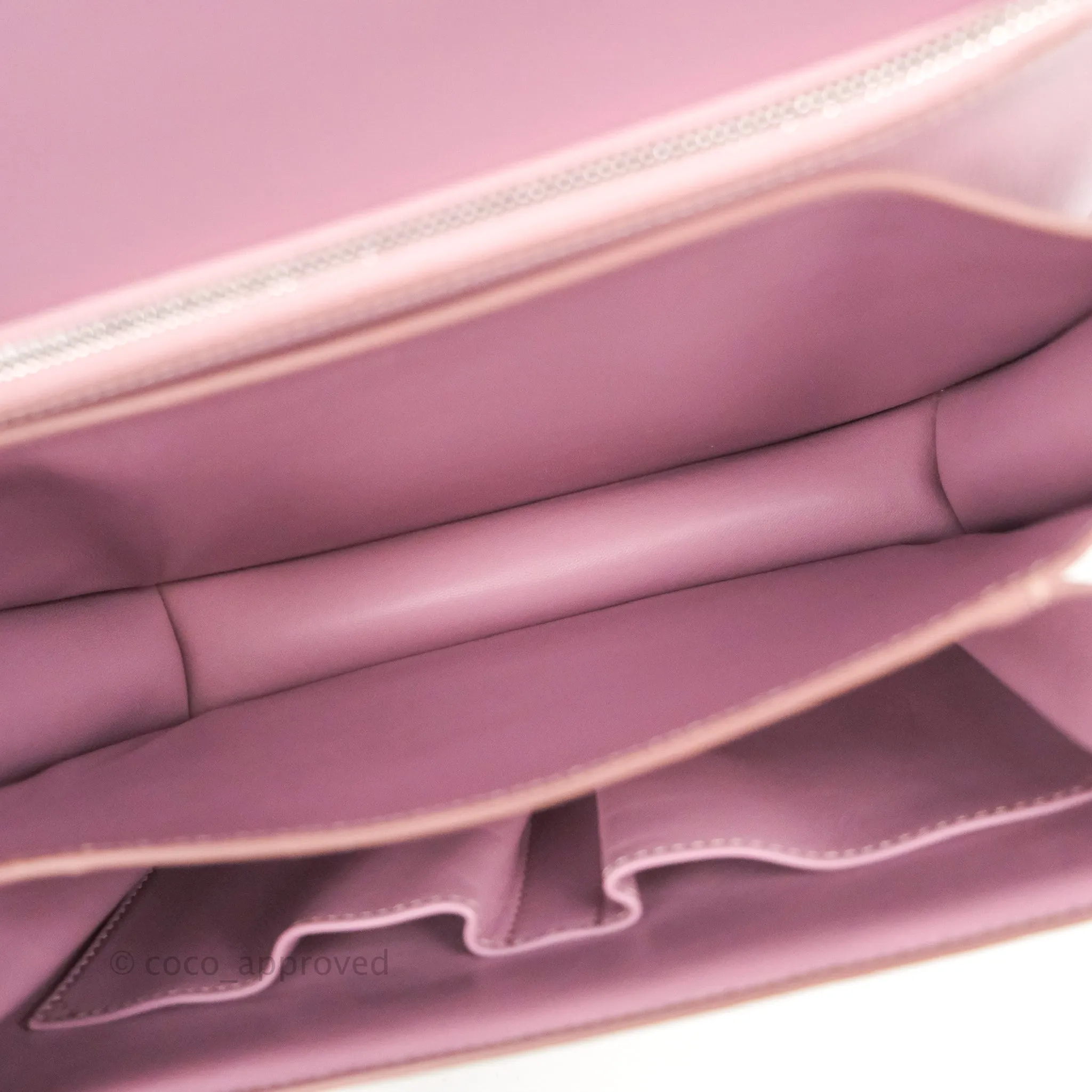 Celine Medium Classic Box Flap Lilac Pink Liege Calfskin