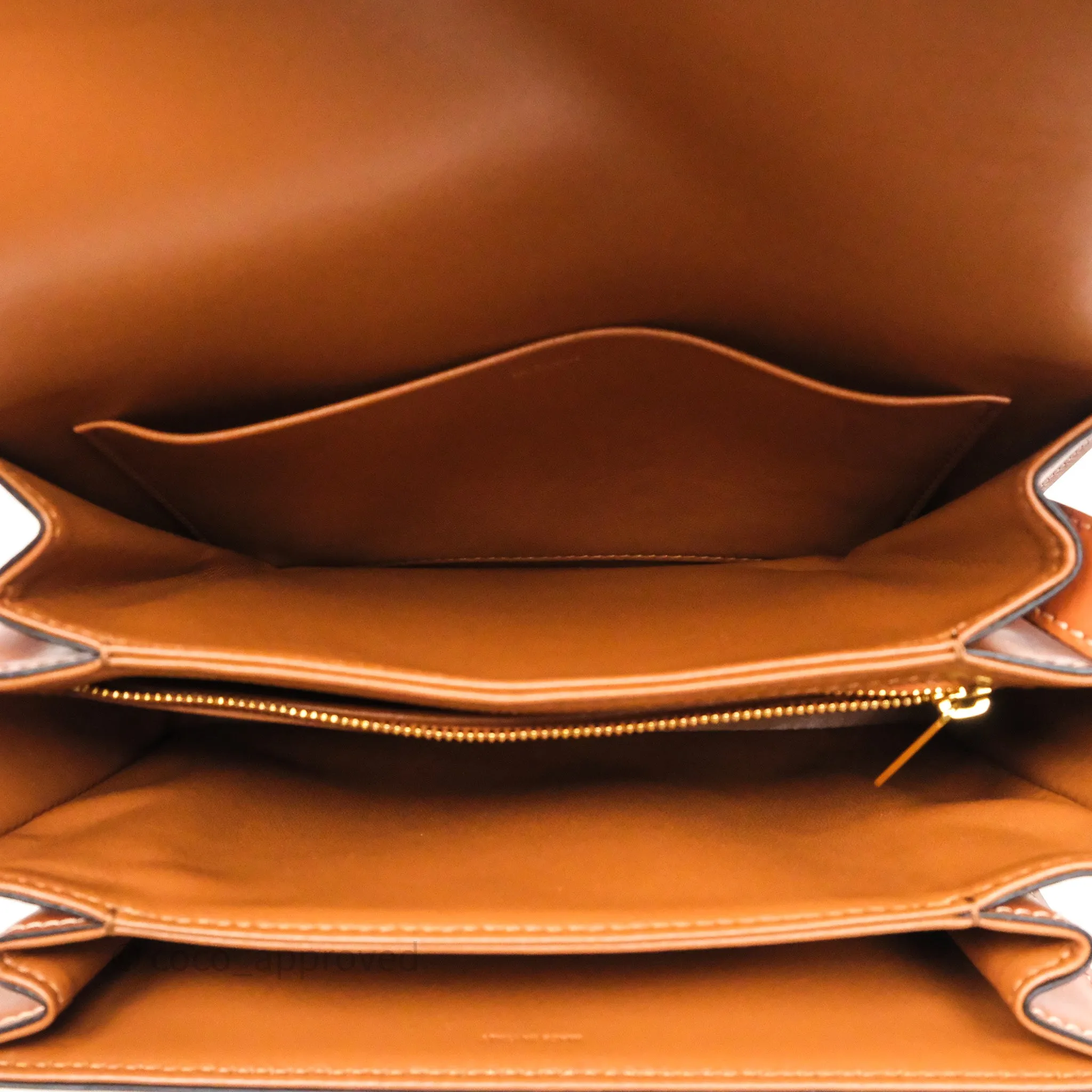 Celine Medium Triomphe Bag Tan Natural Calfskin