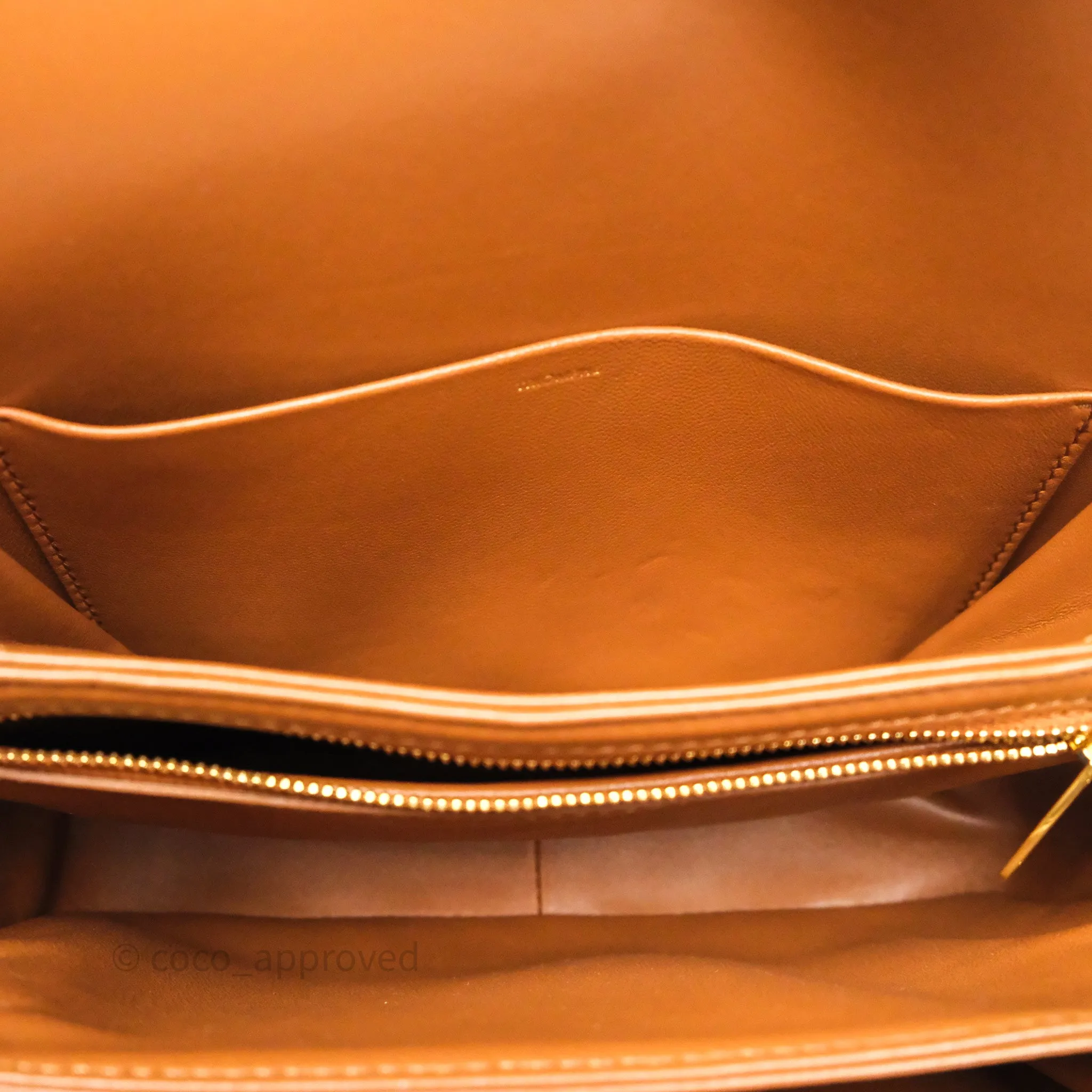Celine Medium Triomphe Bag Tan Natural Calfskin