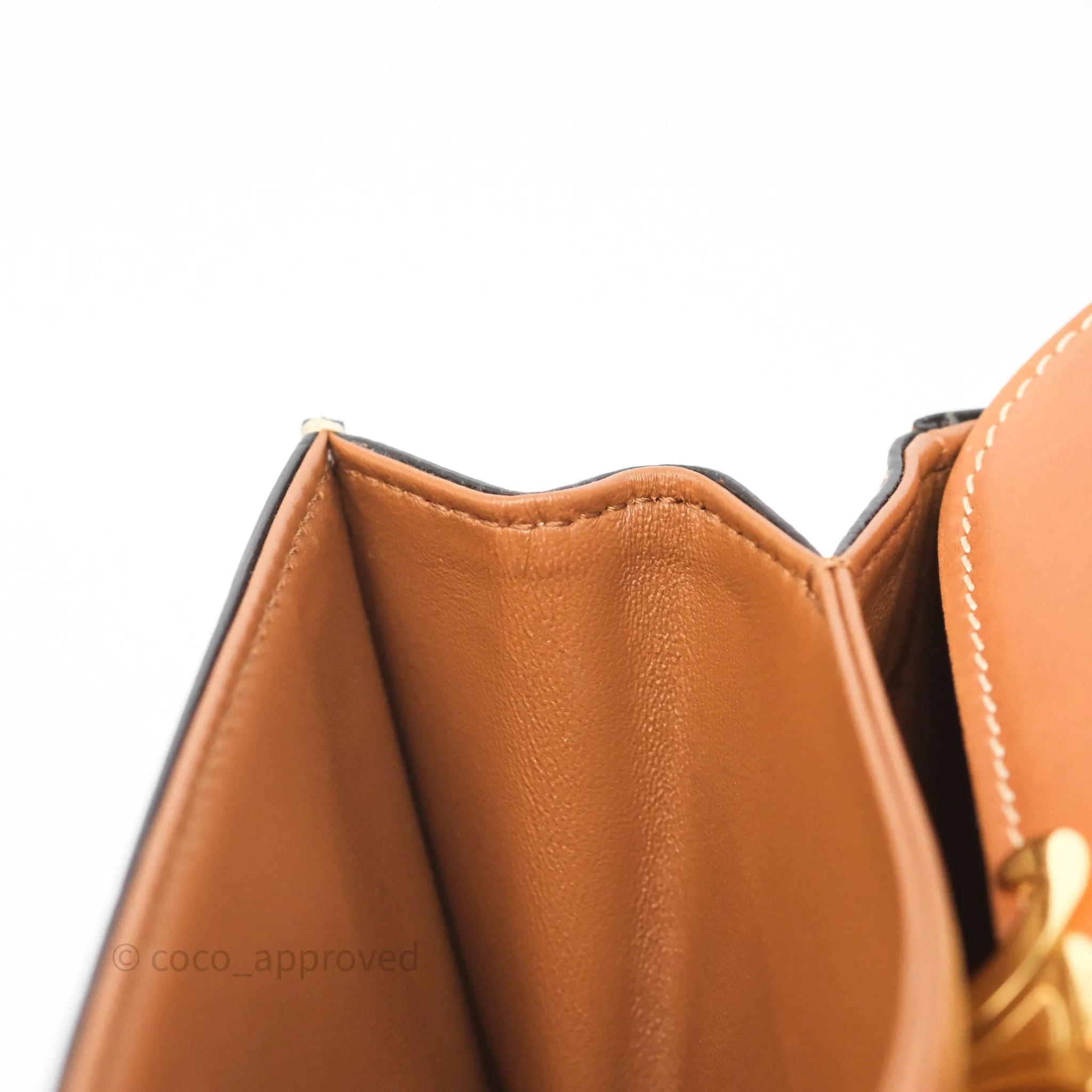 Celine Medium Triomphe Bag Tan Natural Calfskin