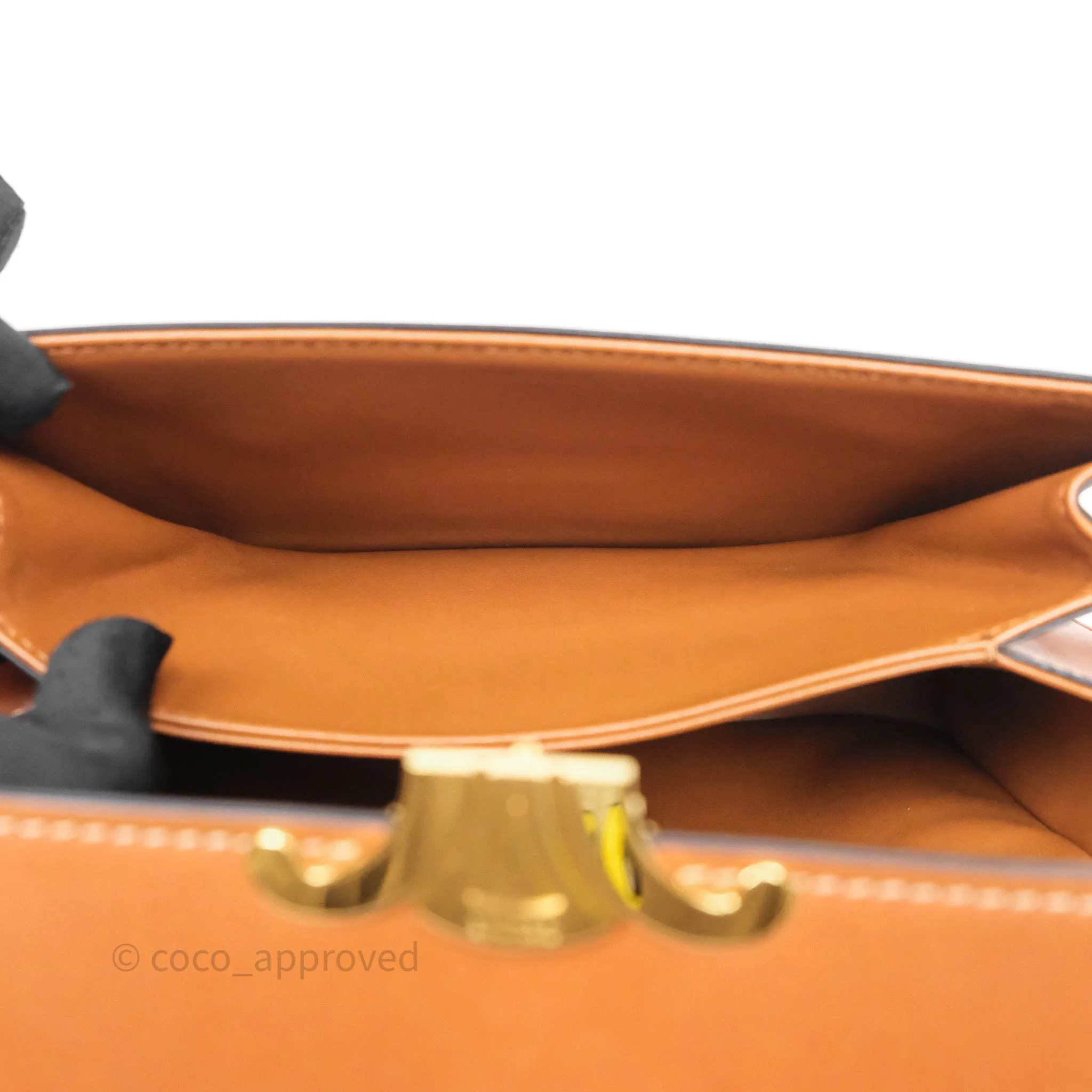 Celine Medium Triomphe Bag Tan Natural Calfskin