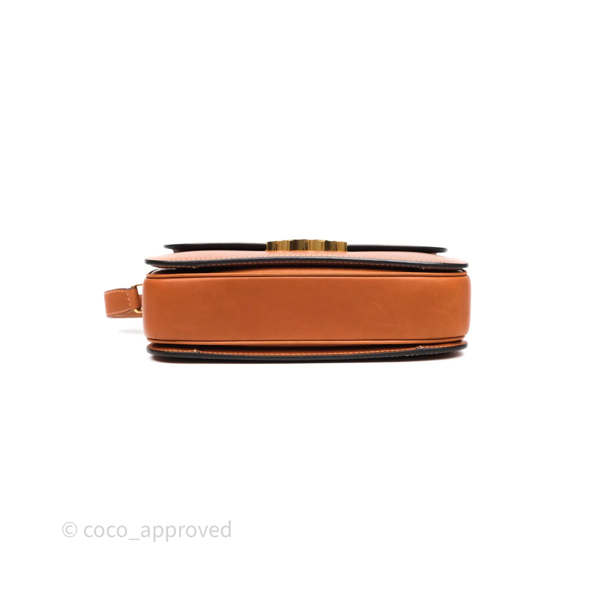 Celine Medium Triomphe Bag Tan Natural Calfskin